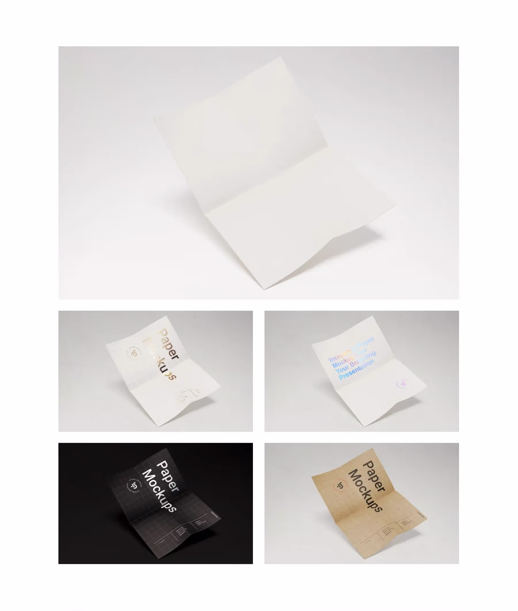 Paper Branding Mockups Bundle | Premium Download Ready