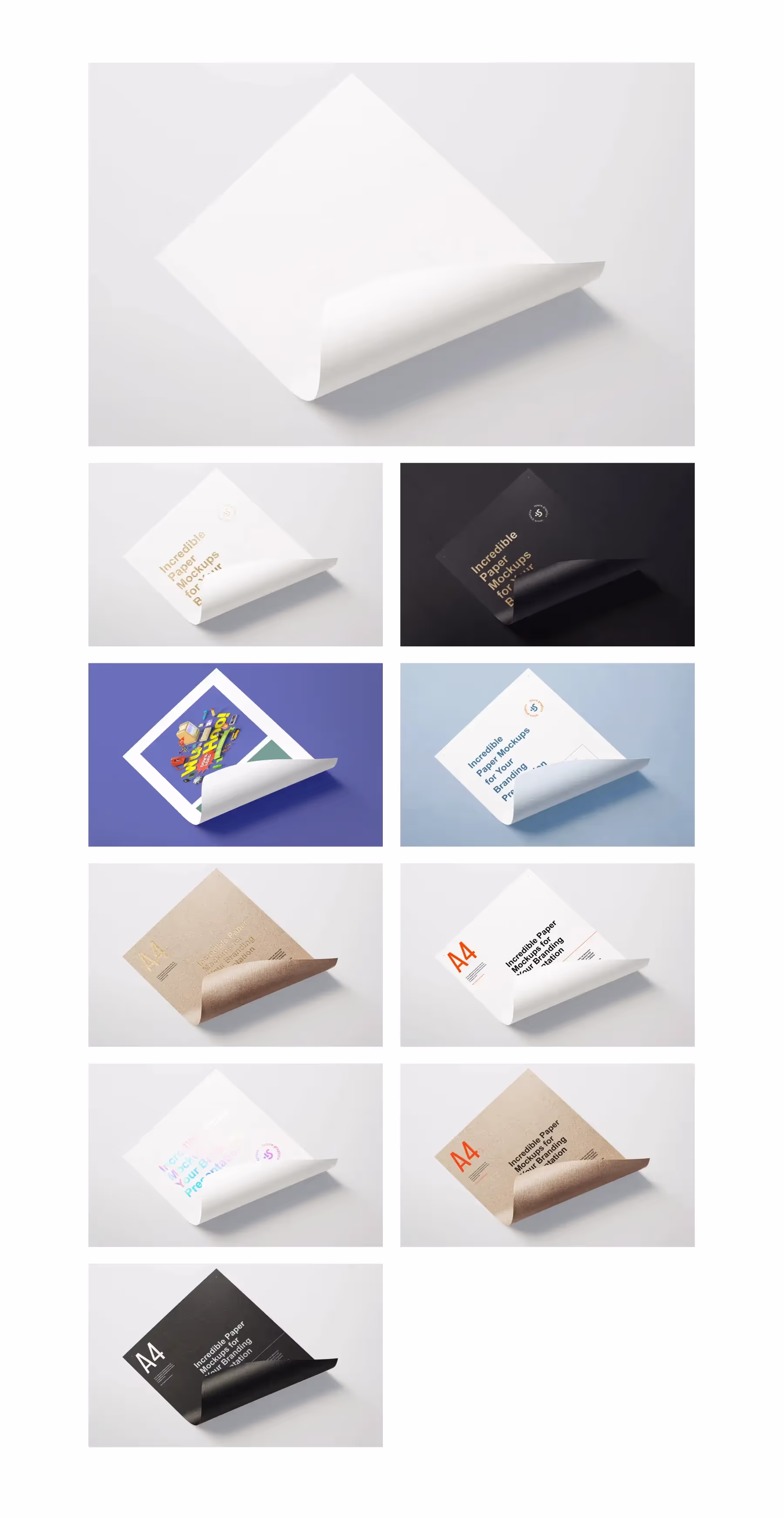 Paper Branding Mockups Bundle | Pro Design Resource