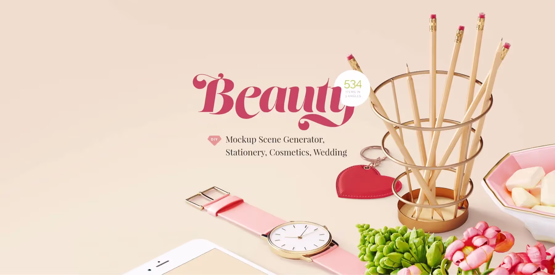 Beauty Mockup Scene Creator | High Quality Asset