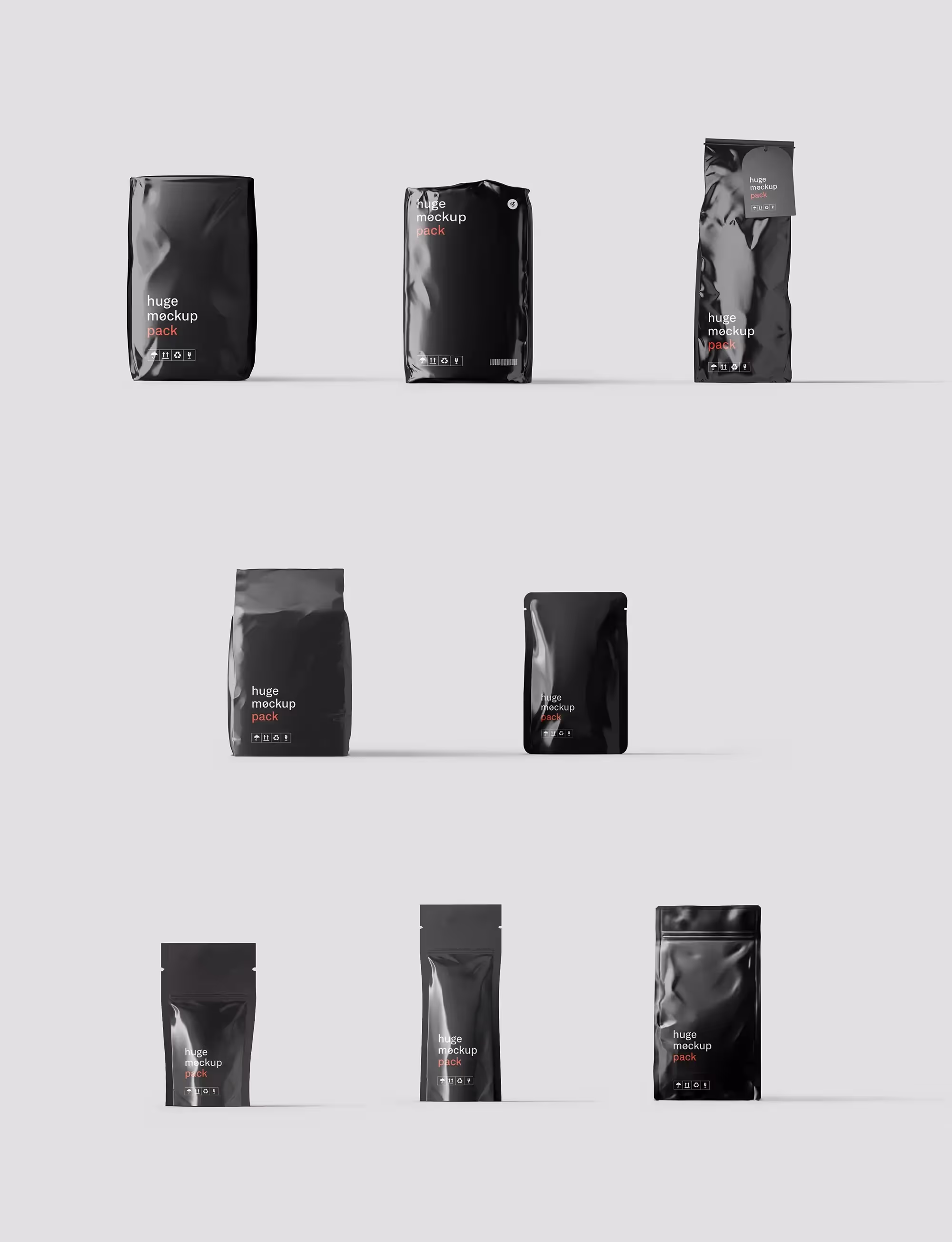 Packages Mockups | High Quality Asset