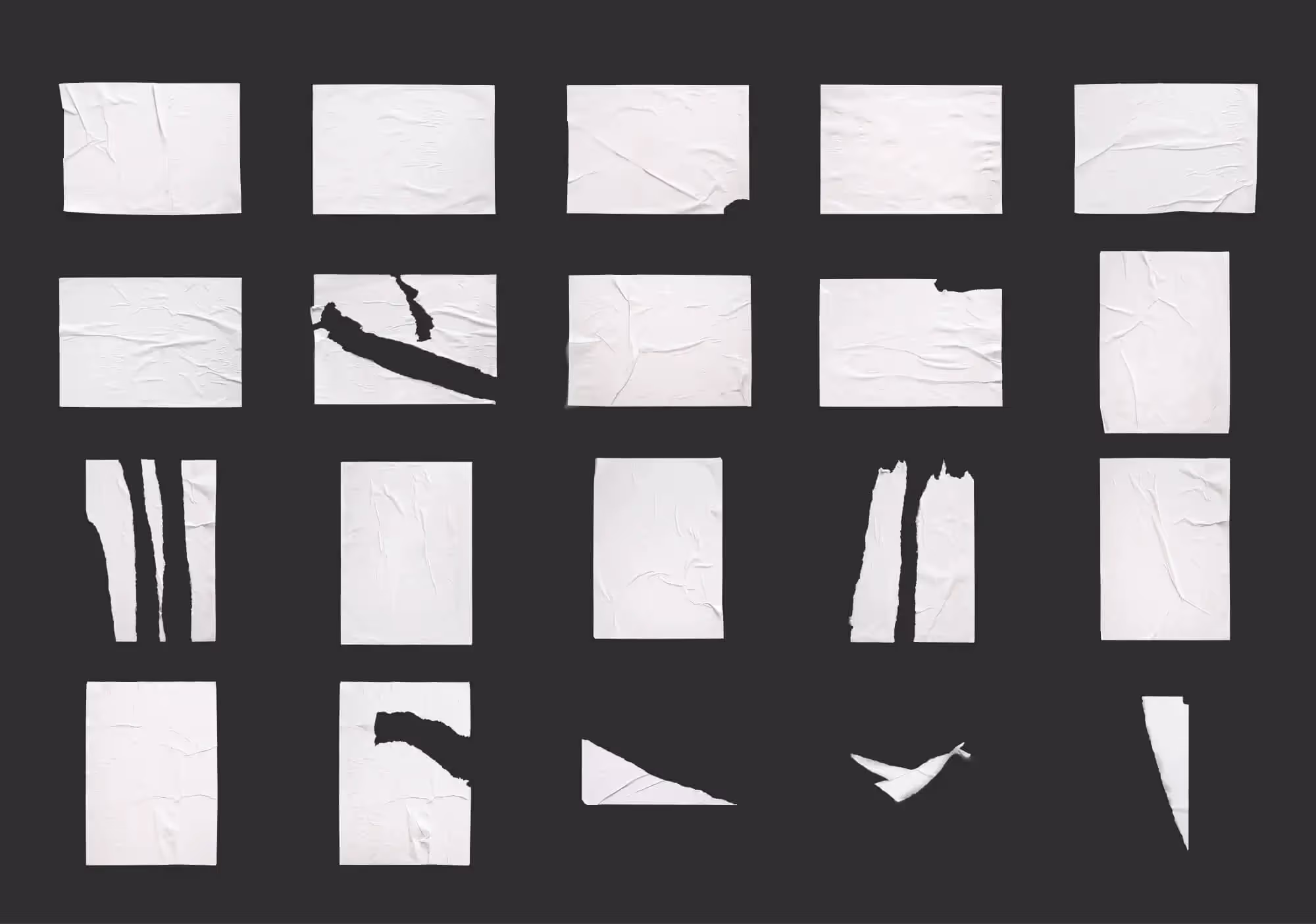 Glued Paper Mockups | Available on ls.graphics