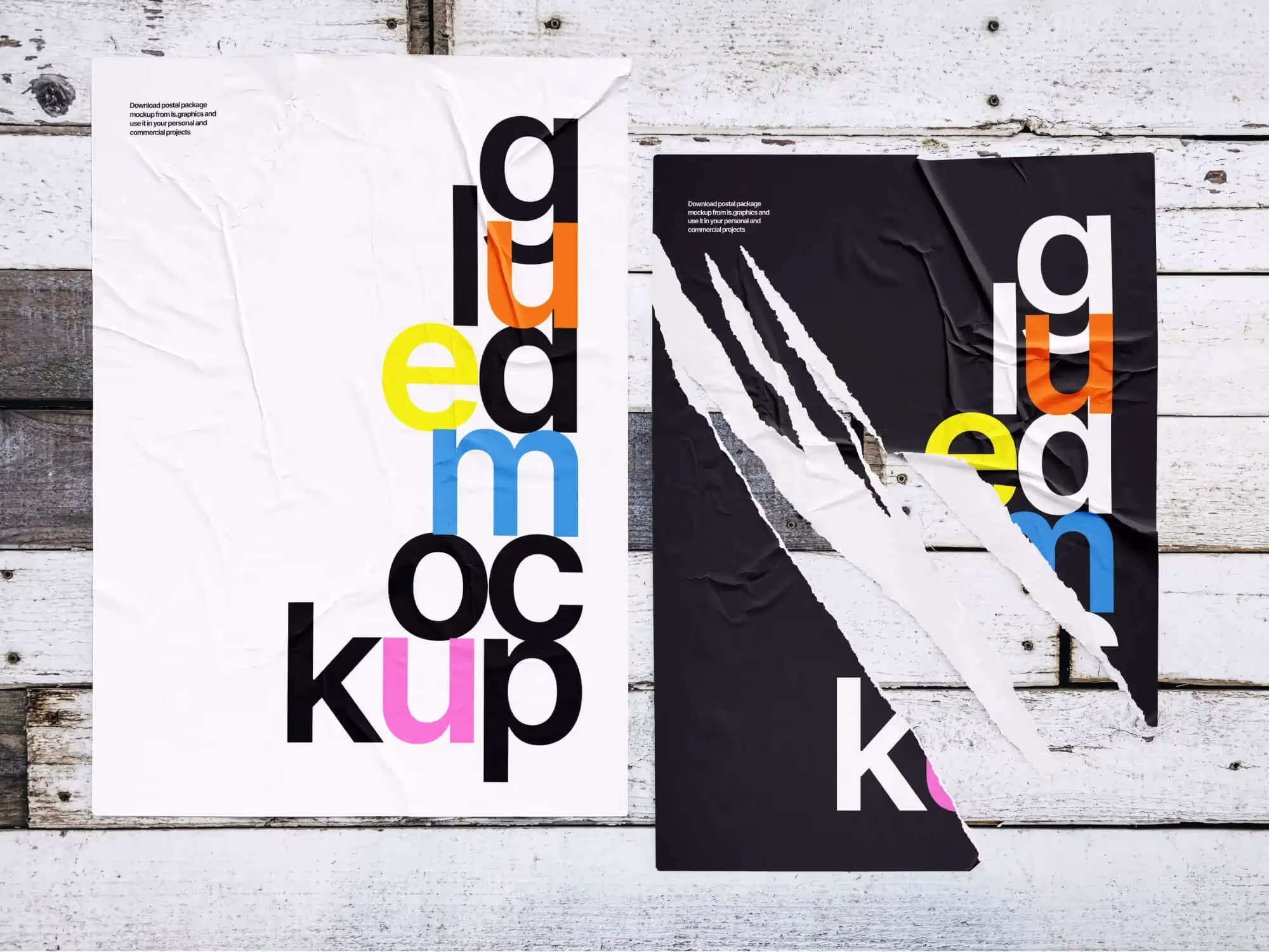 Glued Paper Mockups | Pro Designer Pack