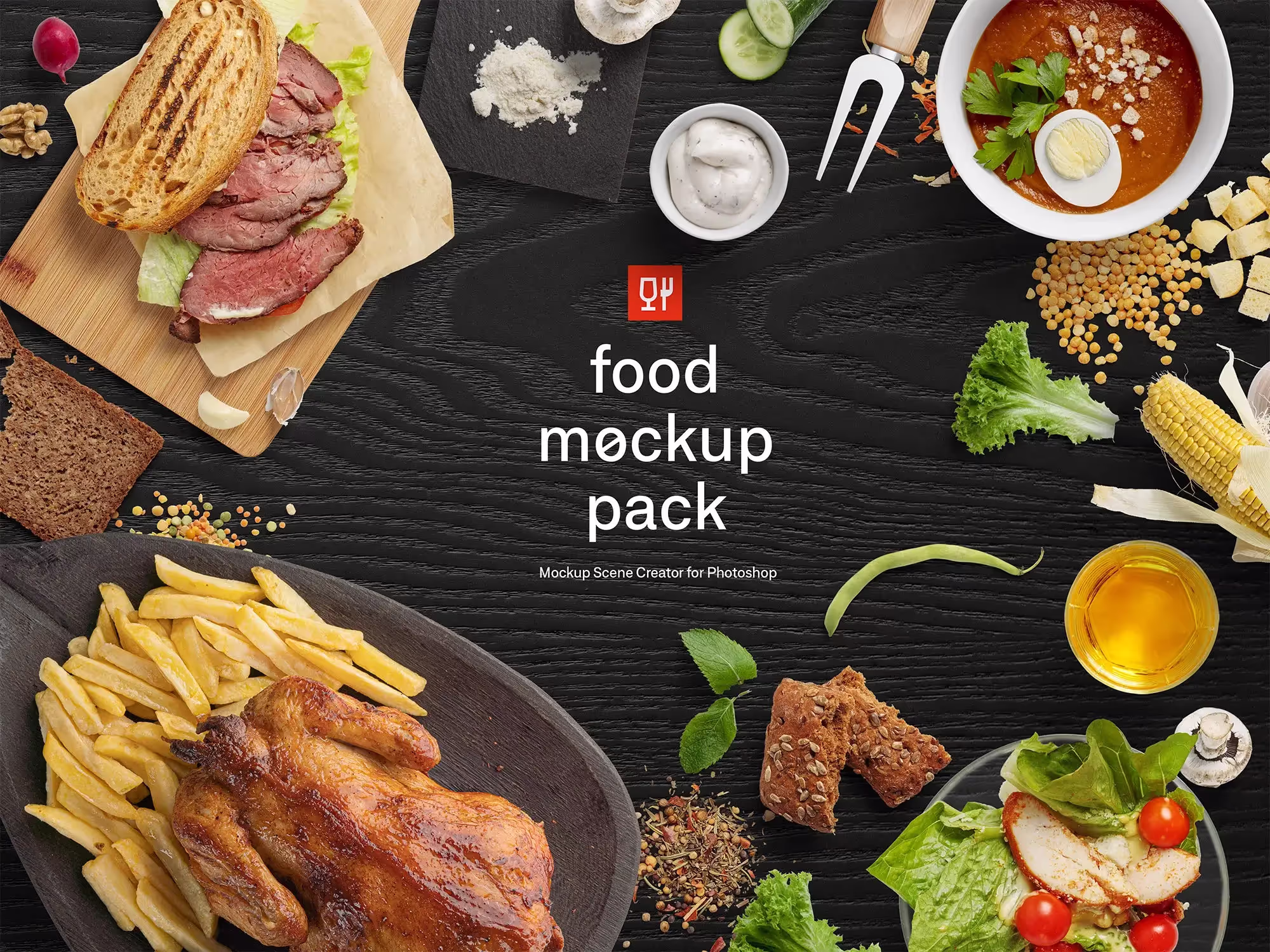 Food Premade Scenes | Professional Template