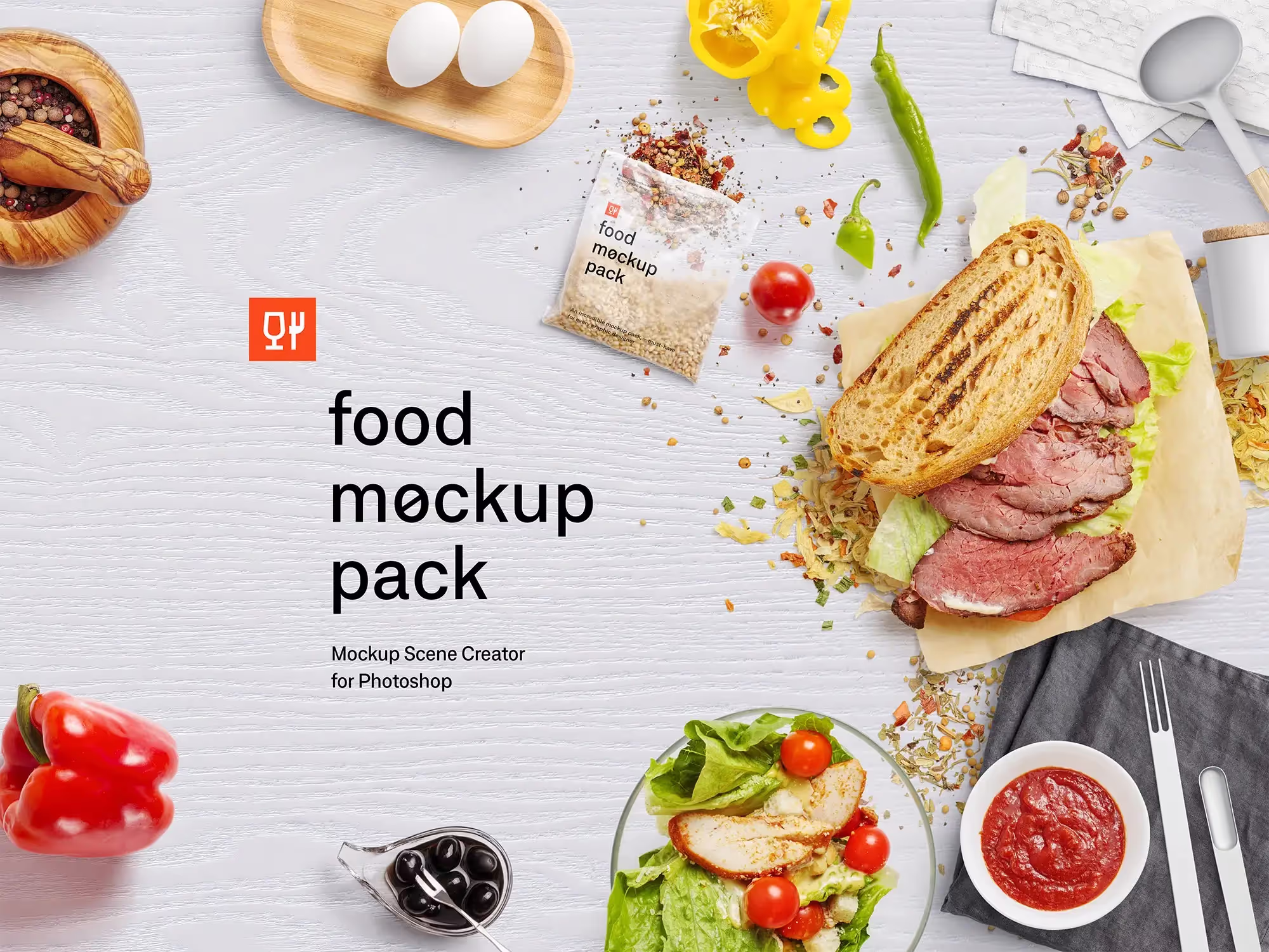 Food Premade Scenes | Best Seller Template