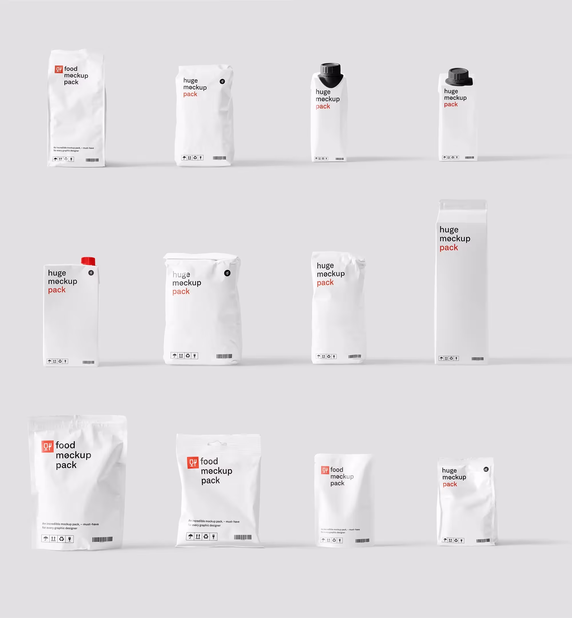 Food Packages Mockups | Premium Download Ready