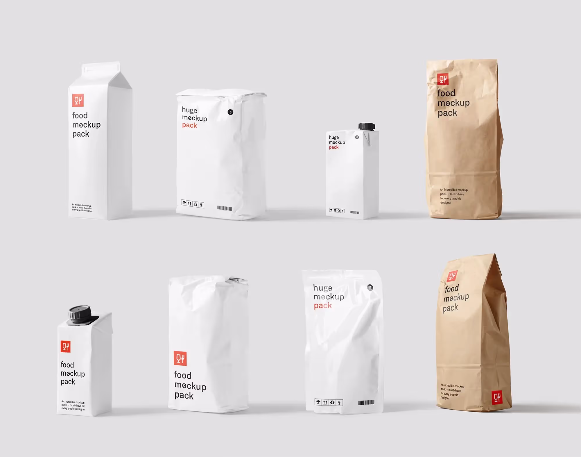 Food Packages Mockups | Top Selling Mockup