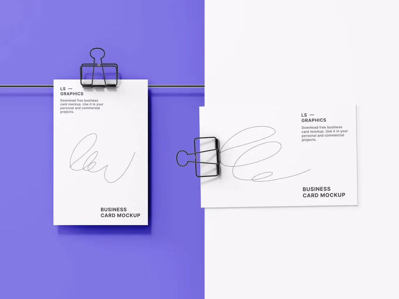 Business Card Mockups | Available on ls.graphics