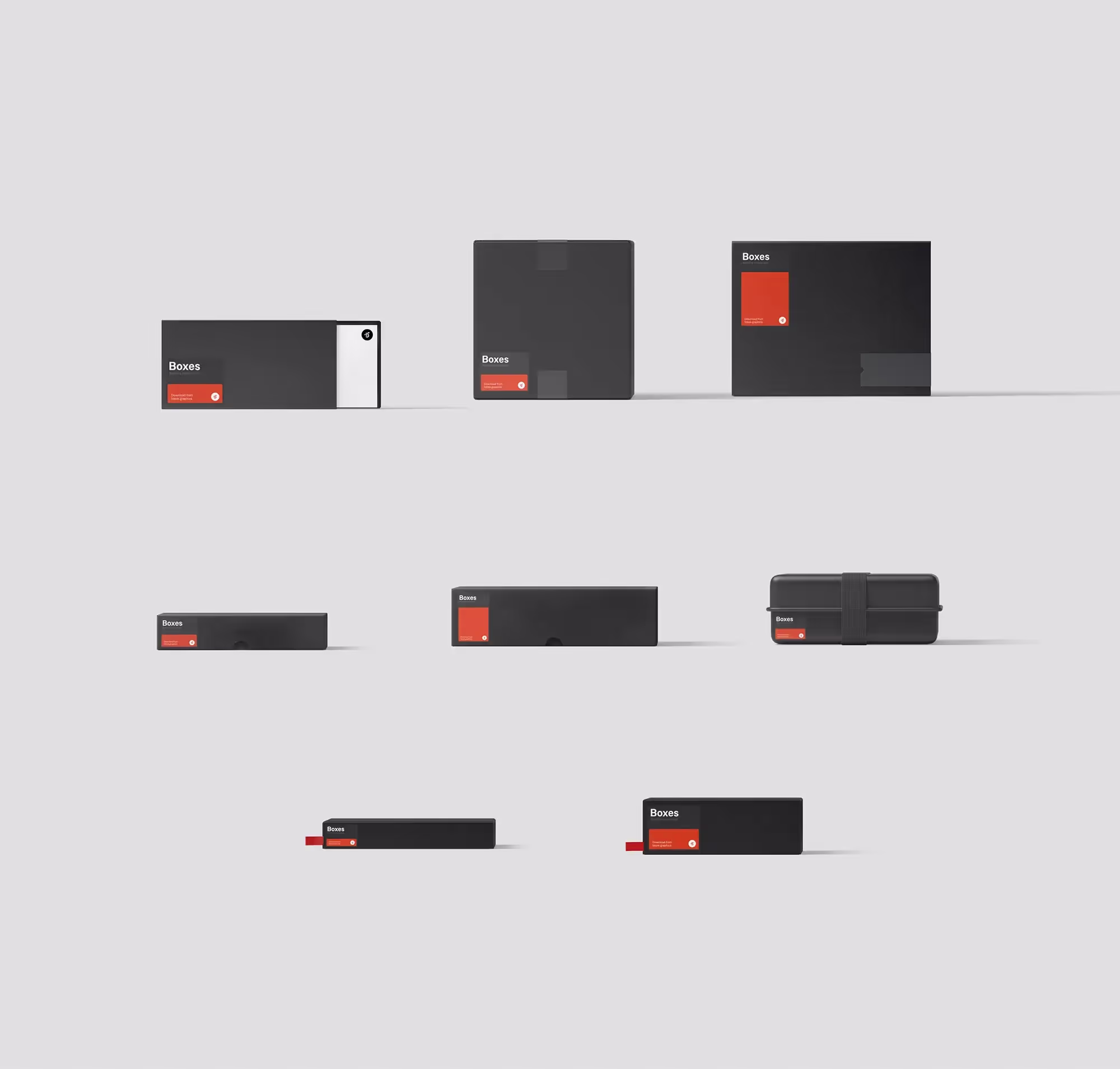 Painted Box Mockups | Top Selling Mockup