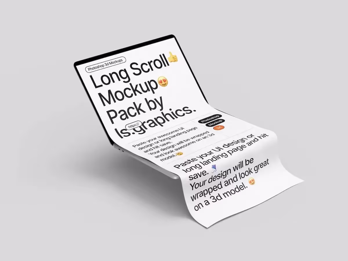 Long Scroll Mockups | Best Commercial Version