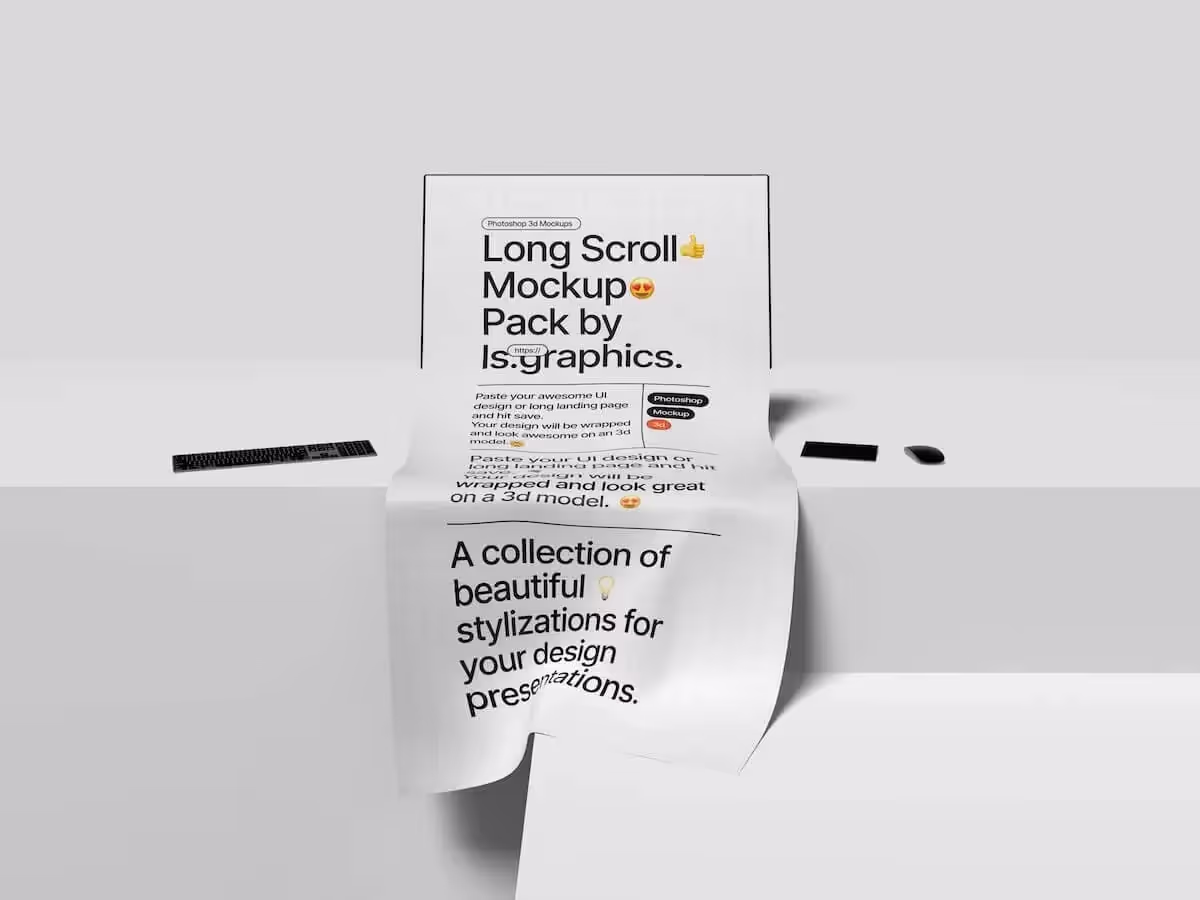 Long Scroll Mockups | Pro Design Resource