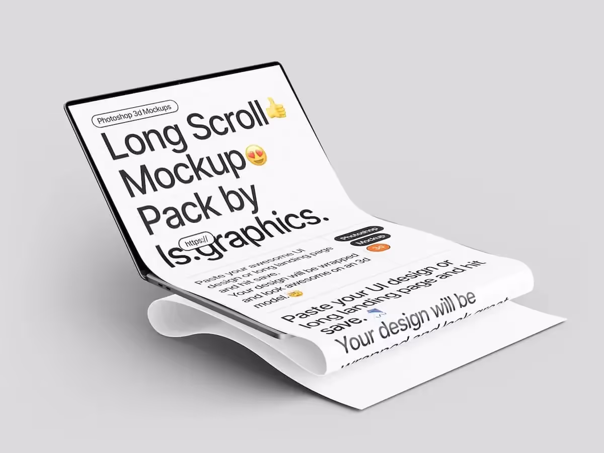 Long Scroll Mockups | Pro Designer Pack
