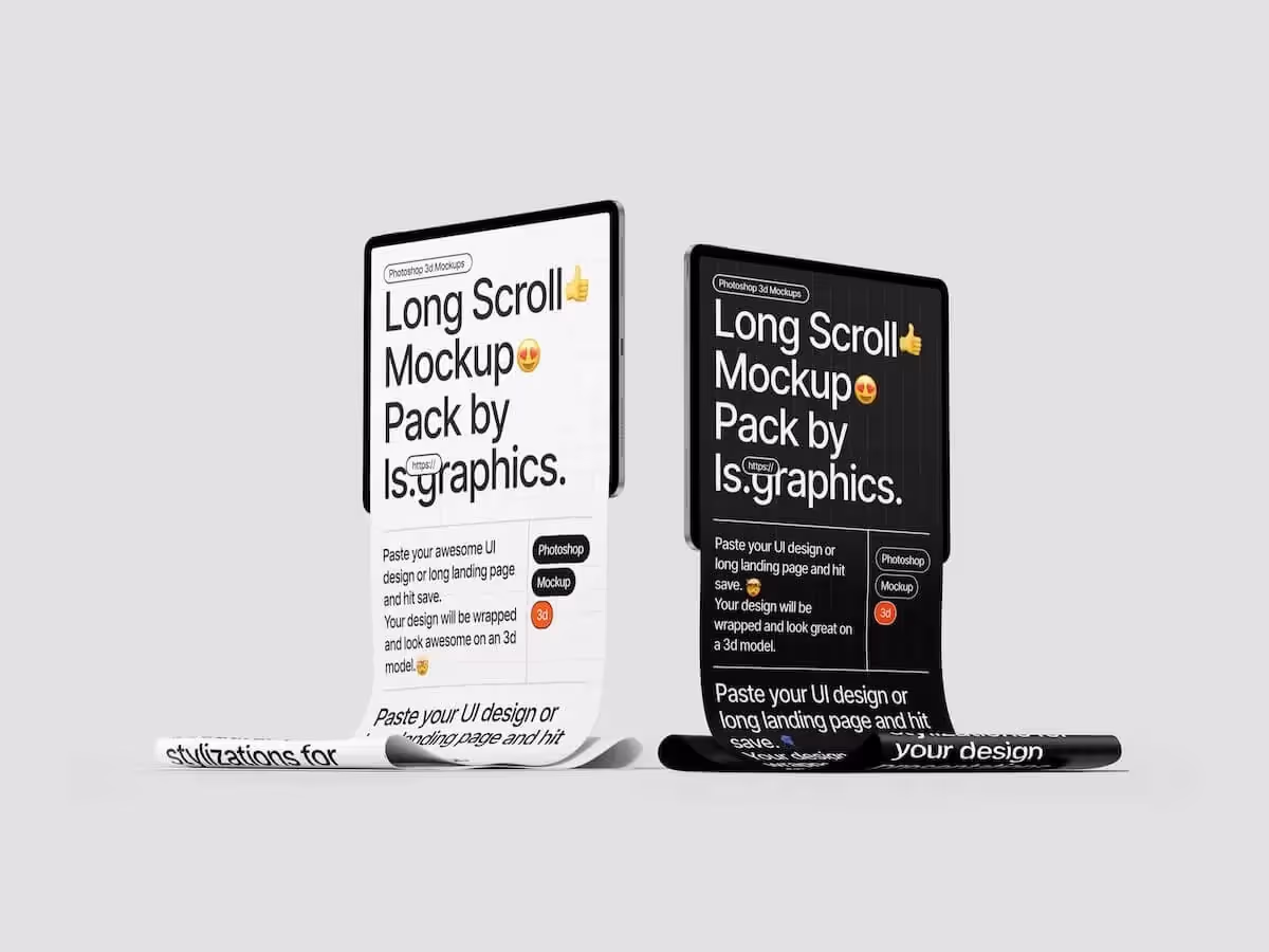 Long Scroll Mockups | Top Selling Mockup