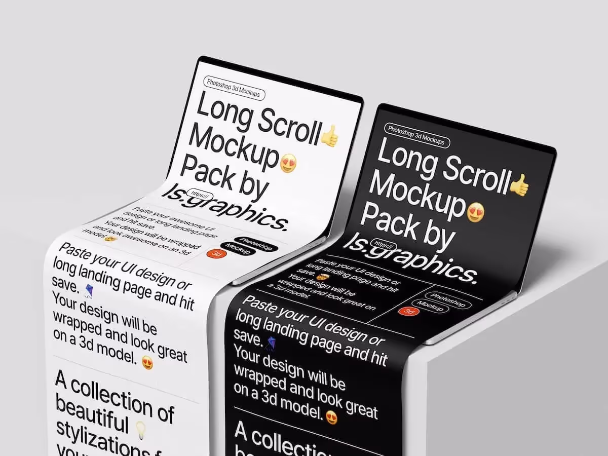 Long Scroll Mockups | Best Seller Template