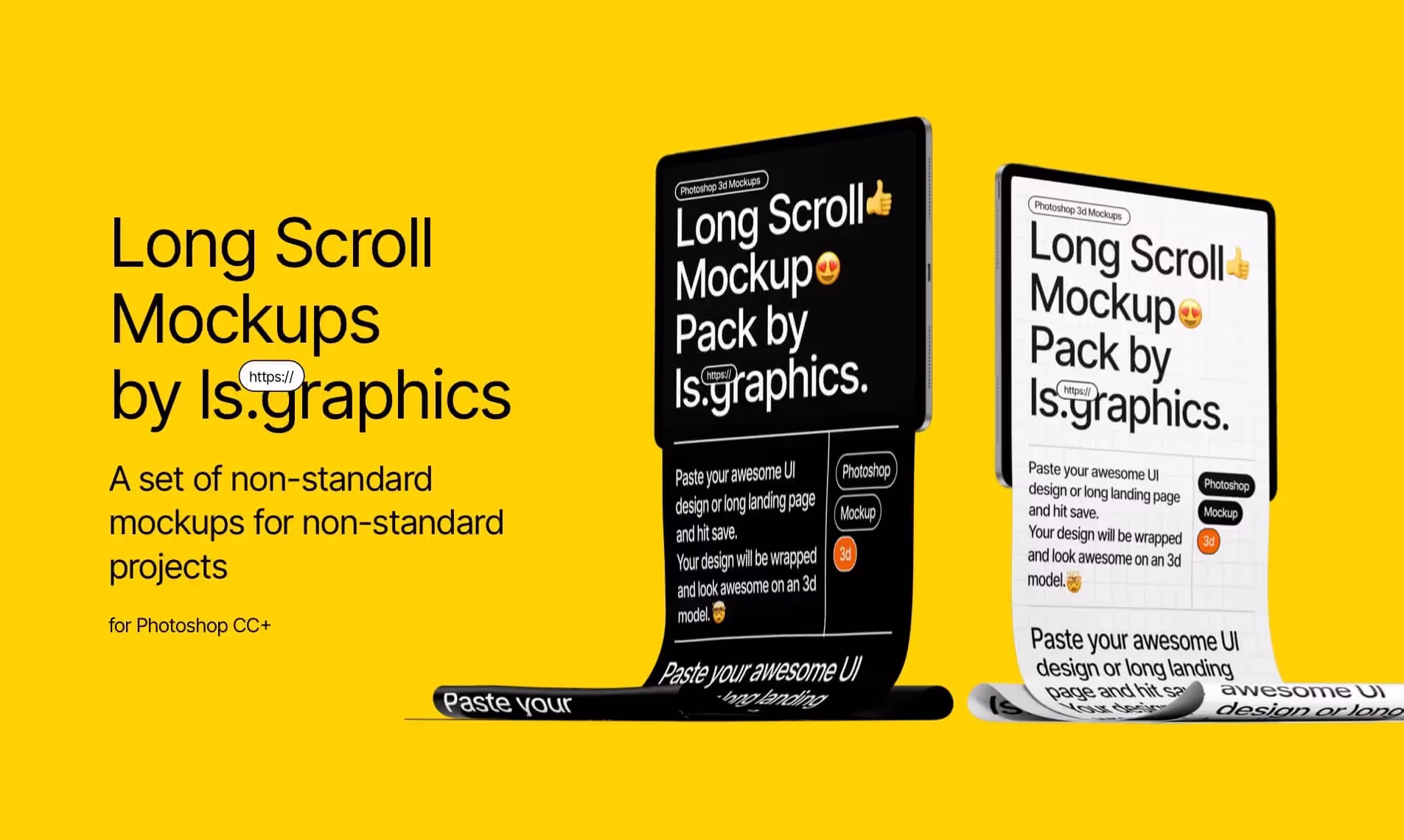 Long Scroll Mockups | Best Seller Template