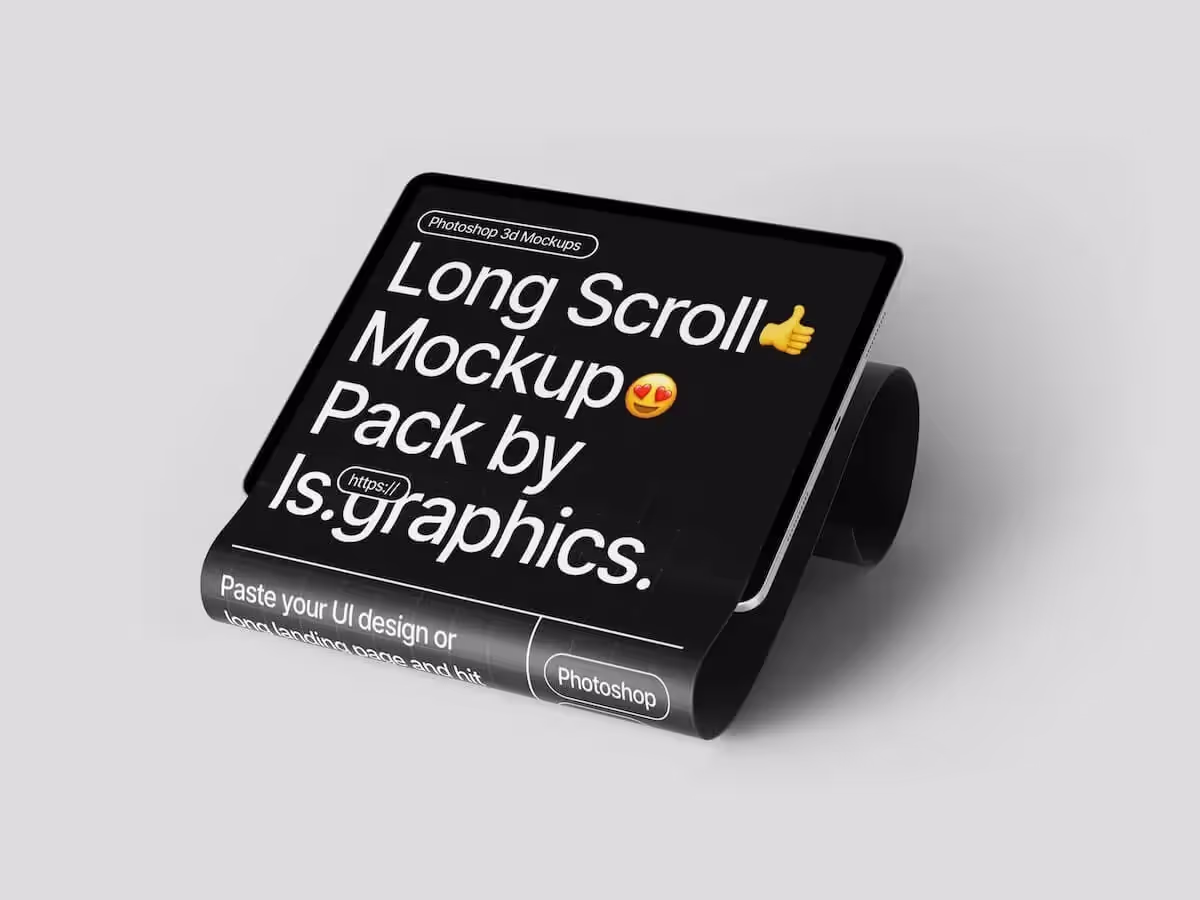 Long Scroll Mockups | High Quality Asset