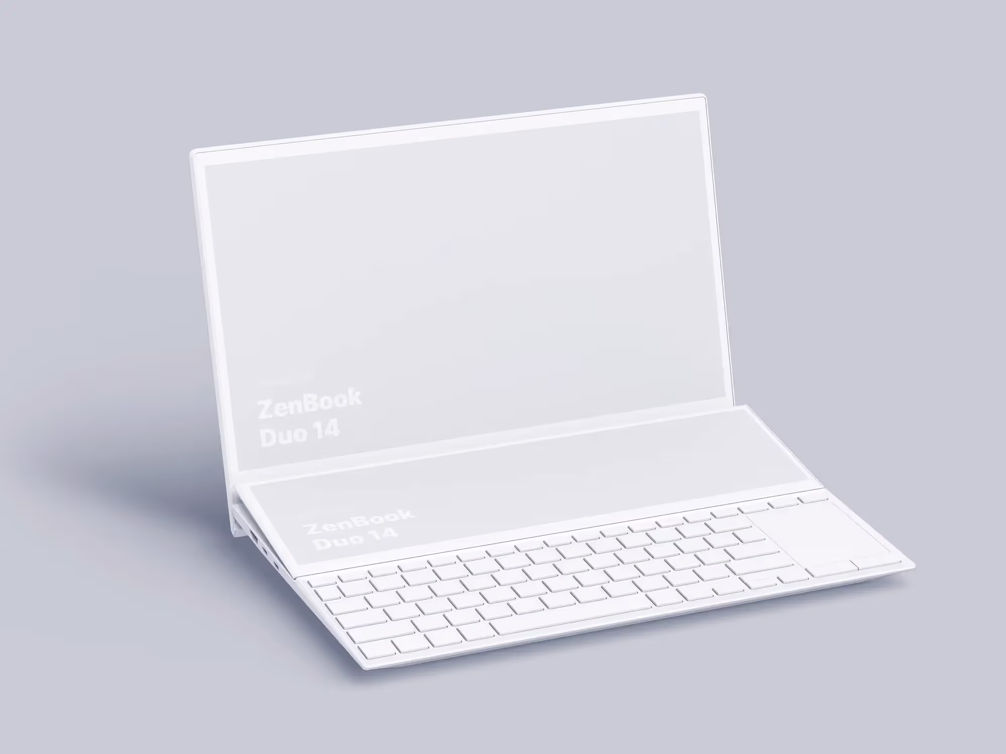 Zenbook Duo 14 Mockups | Available on ls.graphics