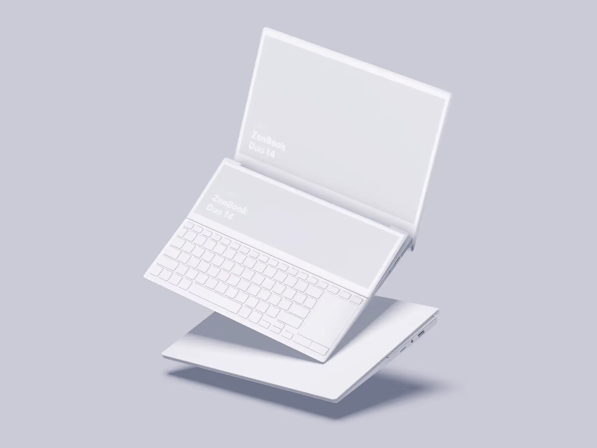 Zenbook Duo 14 Mockups | Premium Download Ready