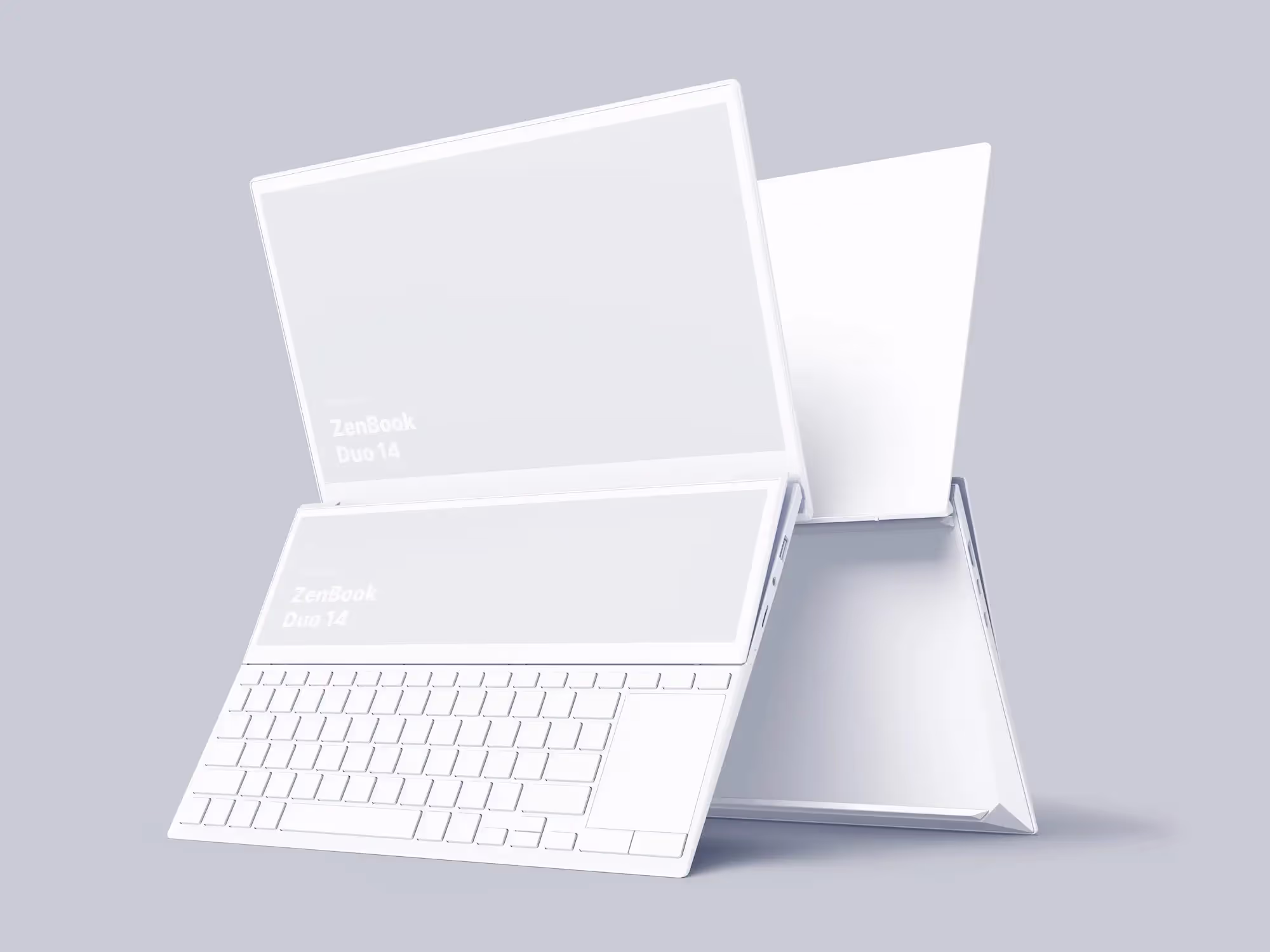 Zenbook Duo 14 Mockups | Commercial License Ready