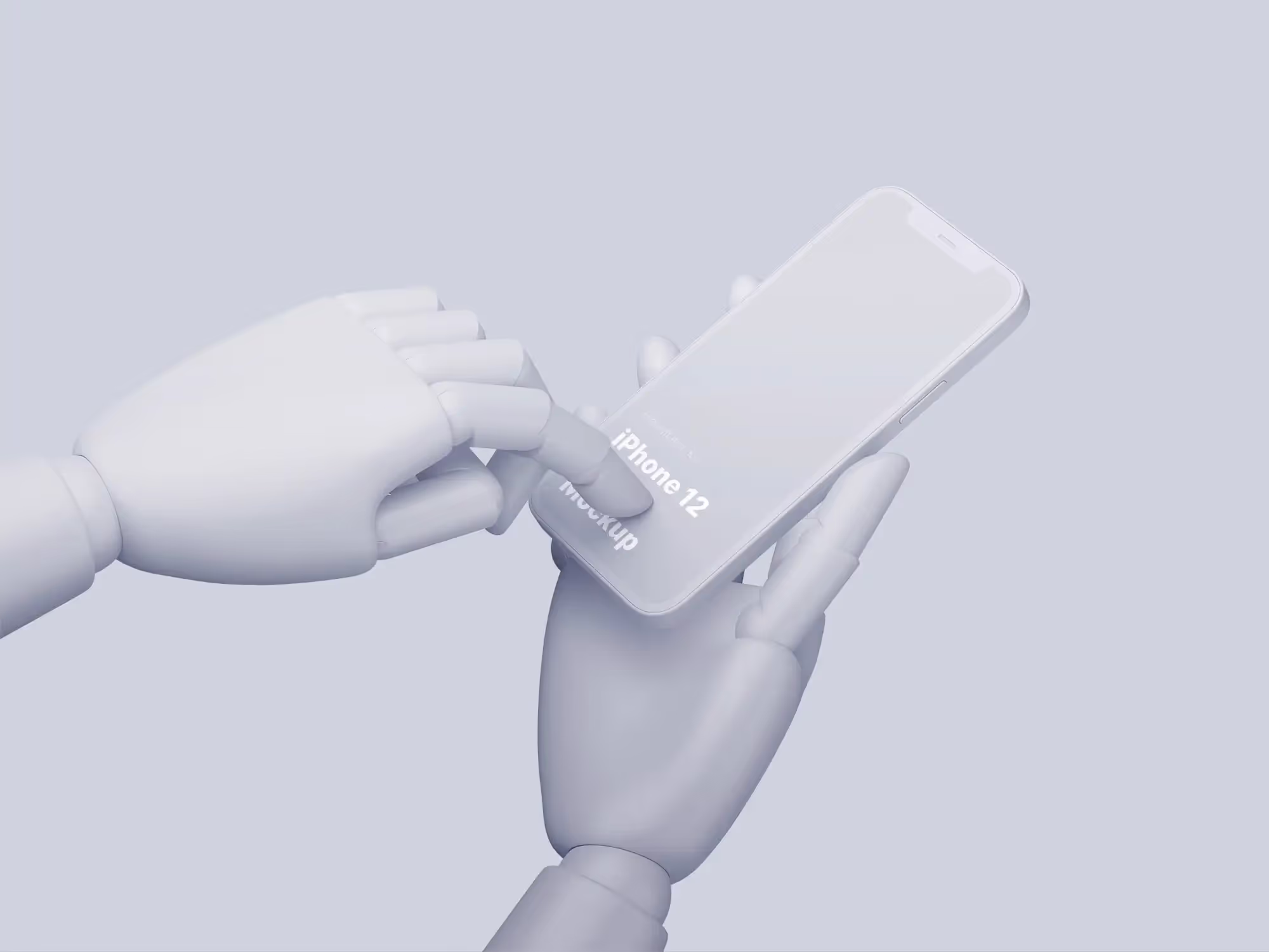 Wooden Hands iPhone 12 Pro Mockups | Pro Designer Pack