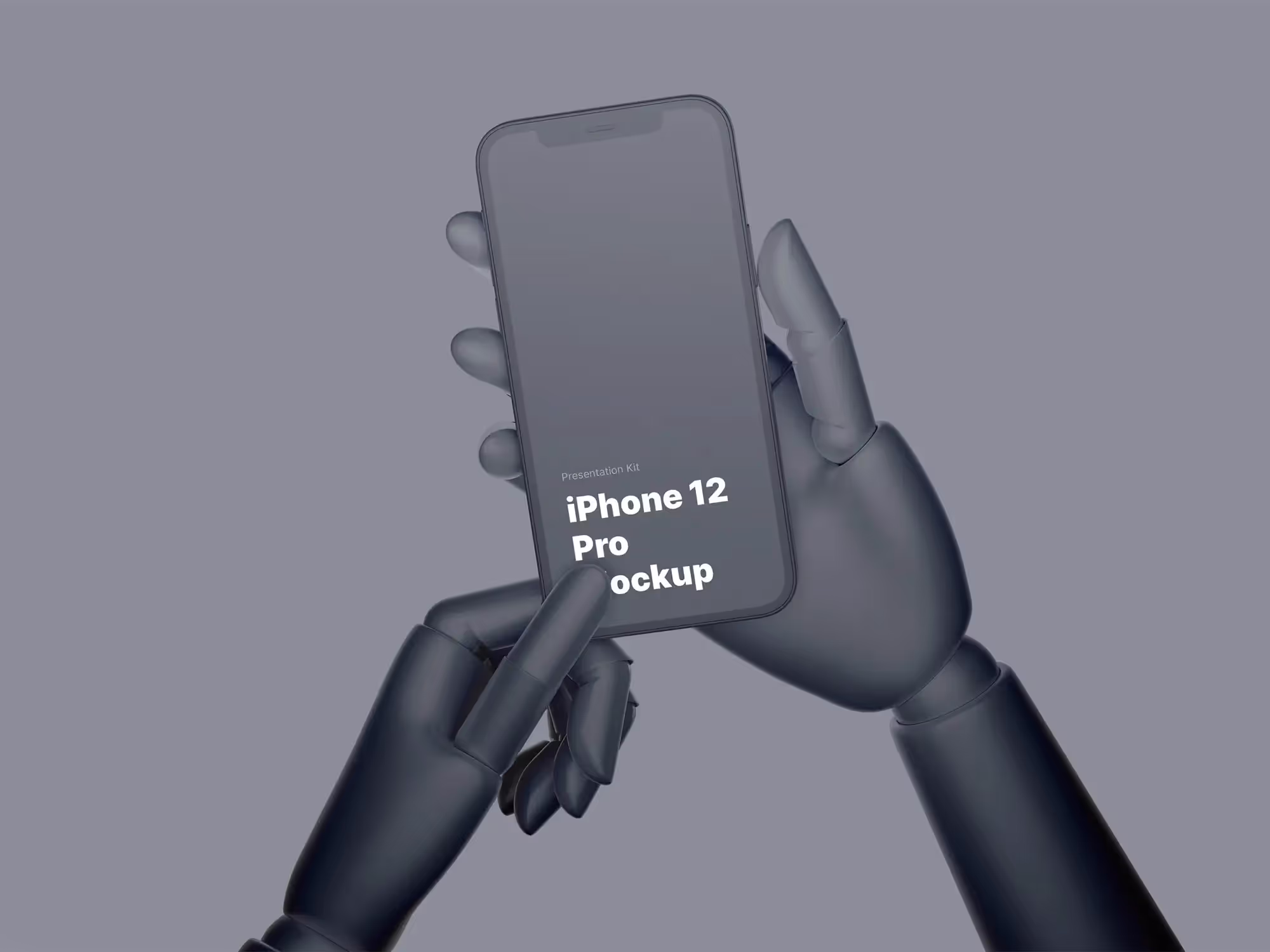 Wooden Hands iPhone 12 Pro Mockups | Available on ls.graphics