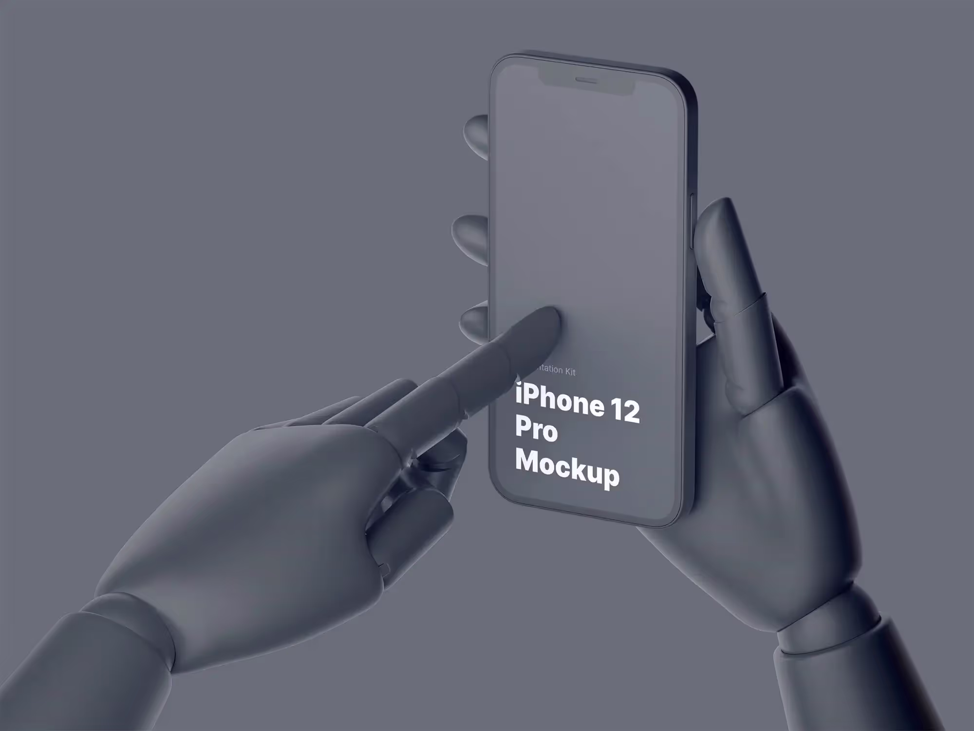 Wooden Hands iPhone 12 Pro Mockups | High Quality Asset