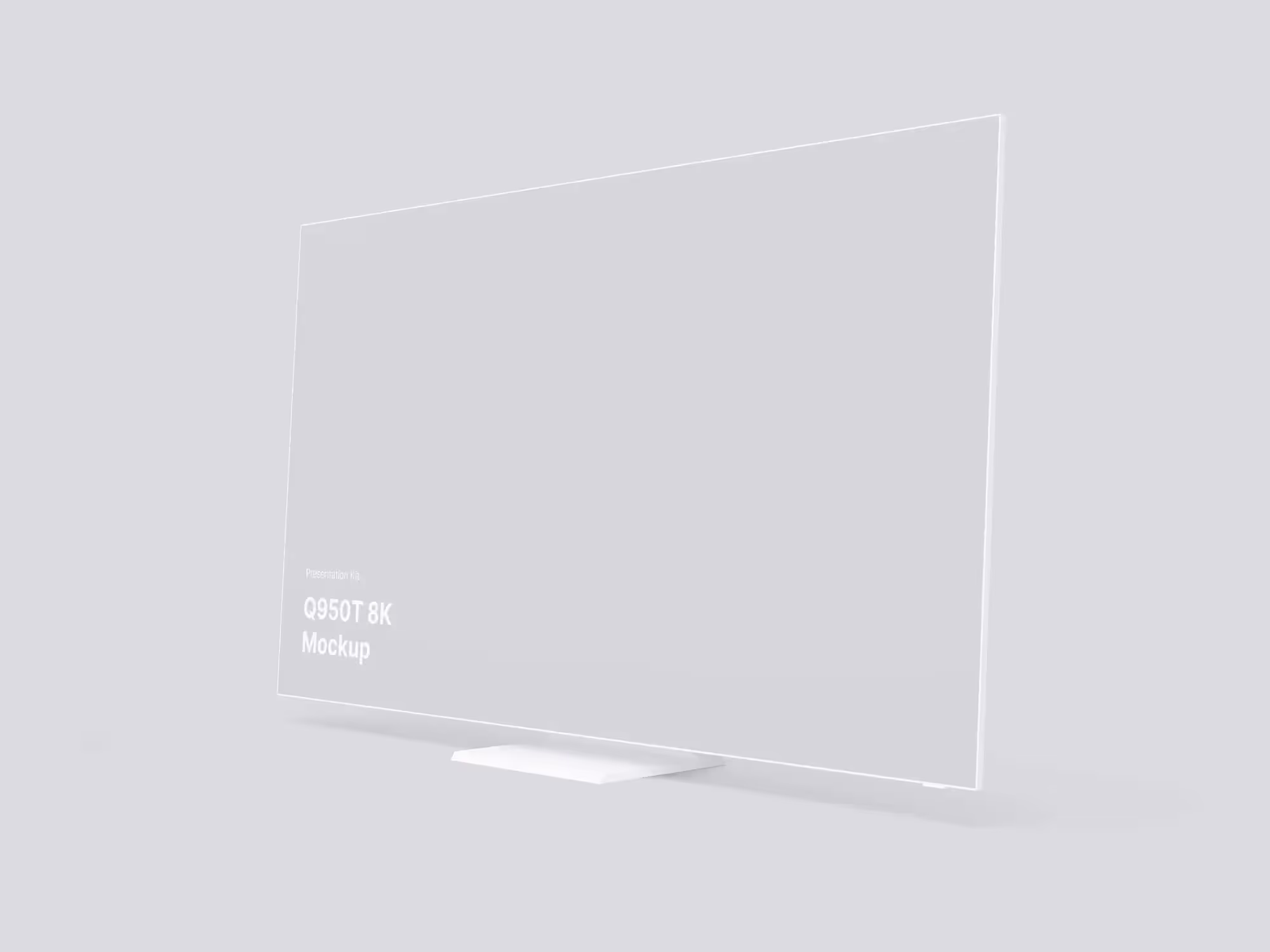 Samsung TV Mockup  (Q950T 8K) | Available on ls.graphics