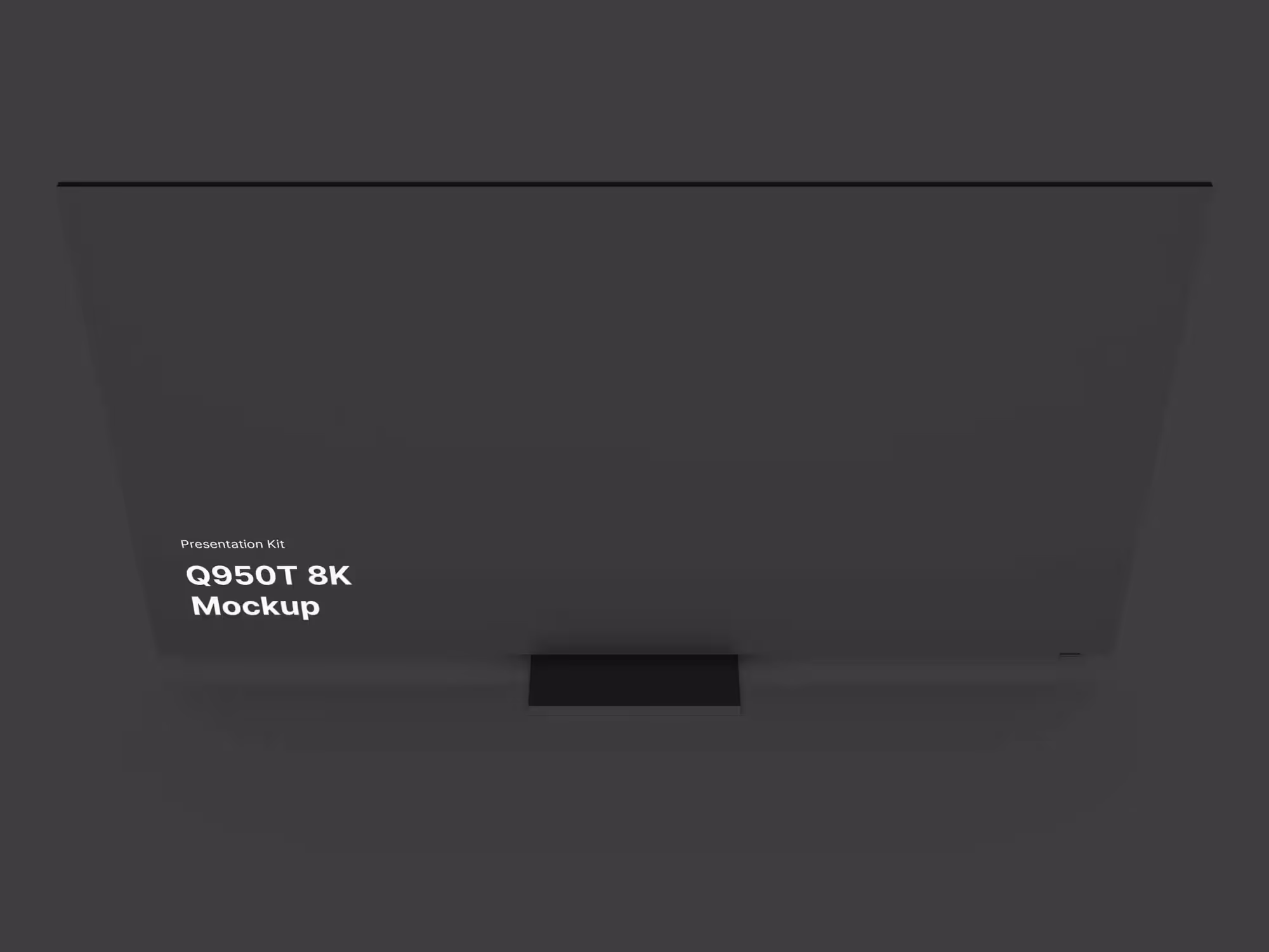 Samsung TV Mockup  (Q950T 8K) | Commercial License Ready