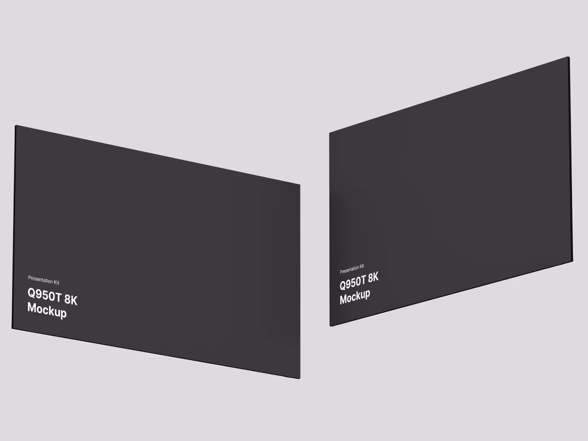 Samsung TV Mockup  (Q950T 8K) | Available on ls.graphics