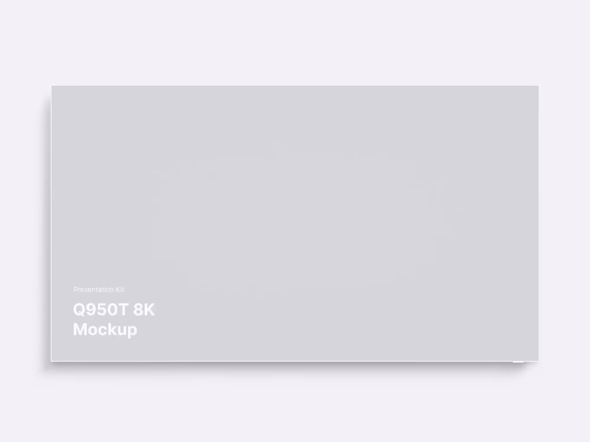 Samsung TV Mockup  (Q950T 8K) | Download at ls.graphics