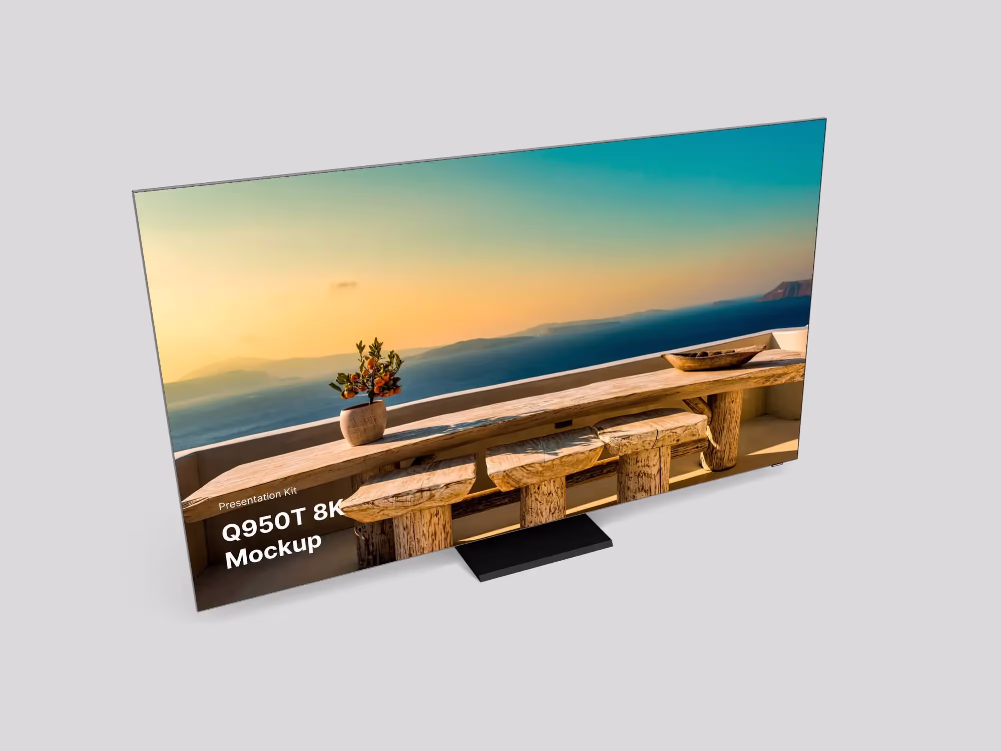 Samsung TV Mockup  (Q950T 8K) | Full Resolution File