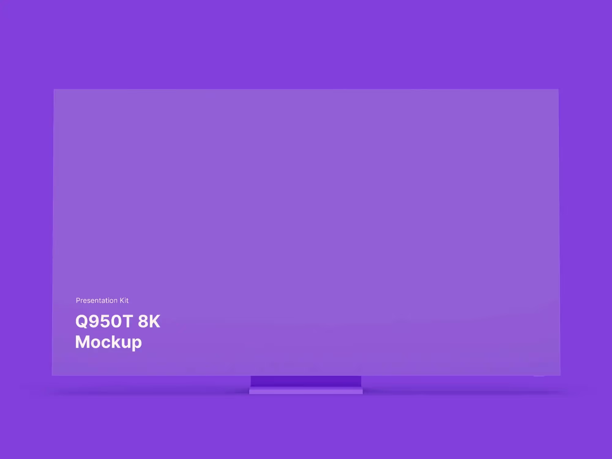 Samsung TV Mockup  (Q950T 8K) | Best Seller Template