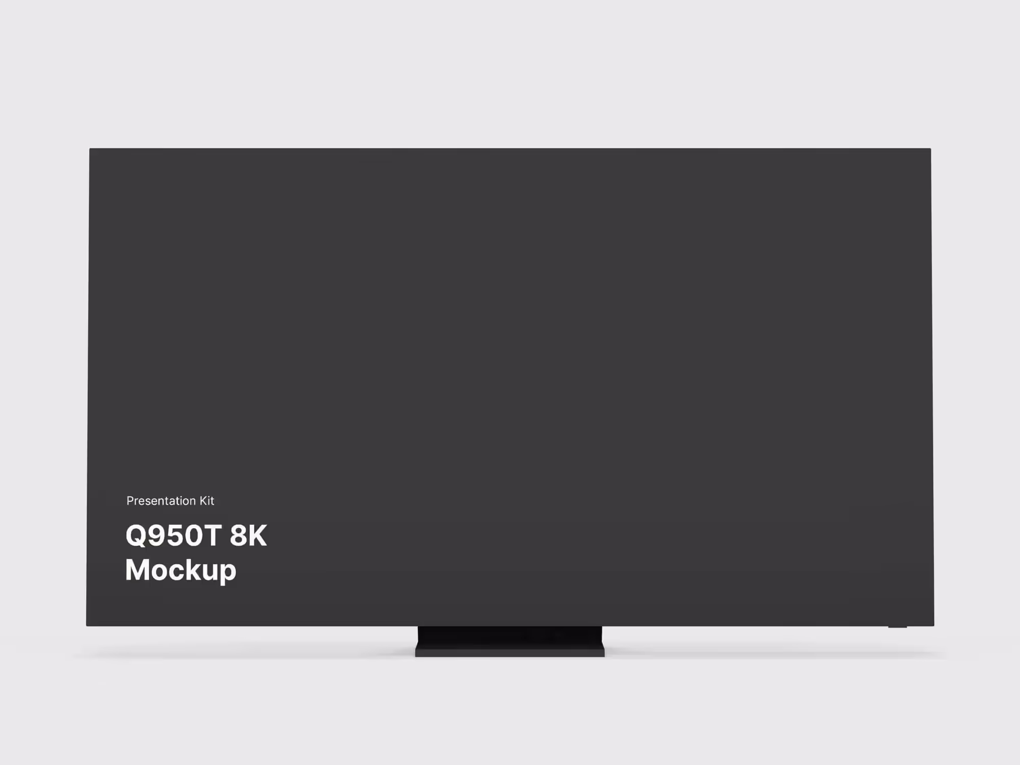 Samsung TV Mockup  (Q950T 8K) | Full Resolution File