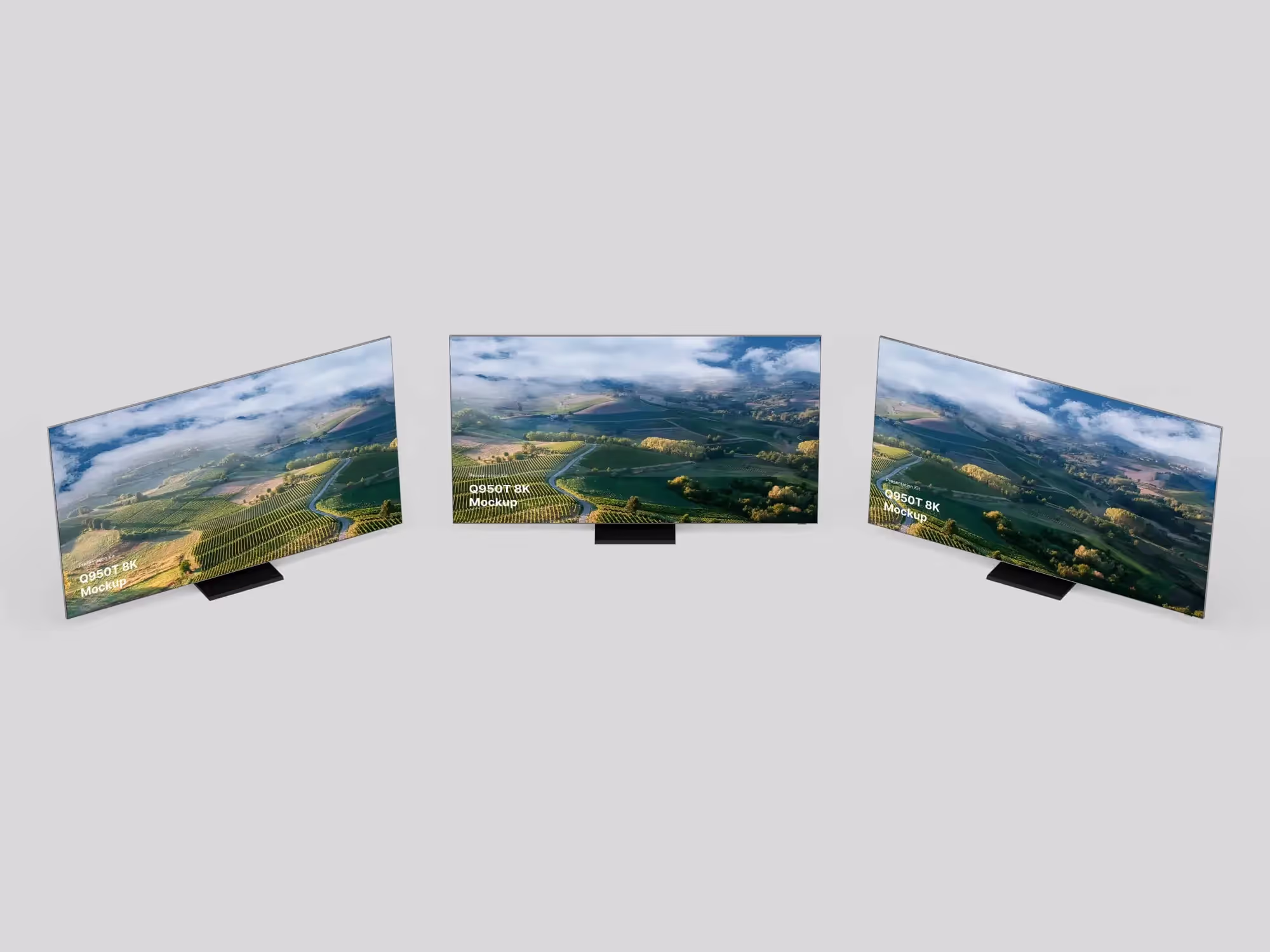 Samsung TV Mockup  (Q950T 8K) | Commercial License Ready