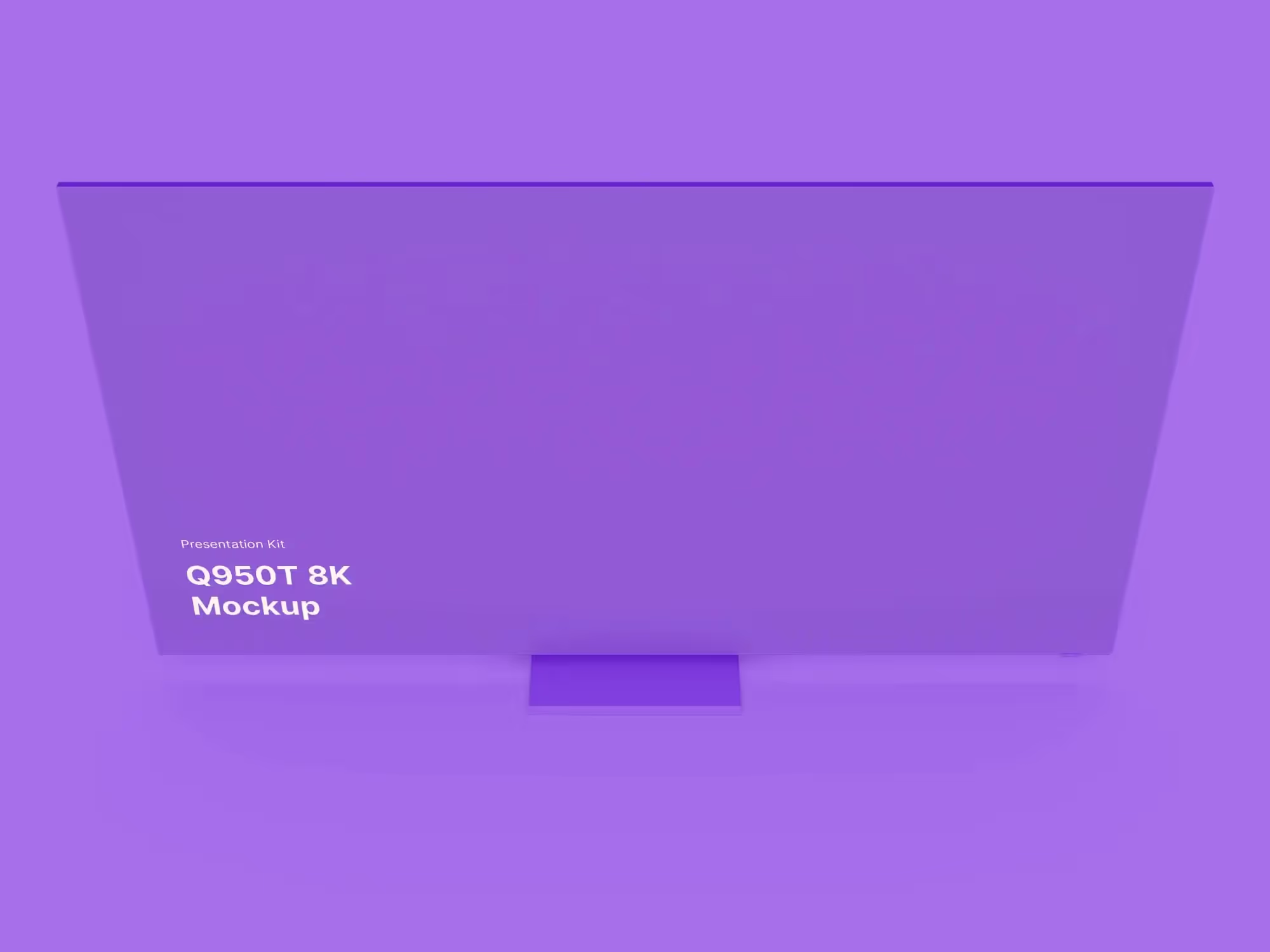 Samsung TV Mockup  (Q950T 8K) | Premium Download Ready