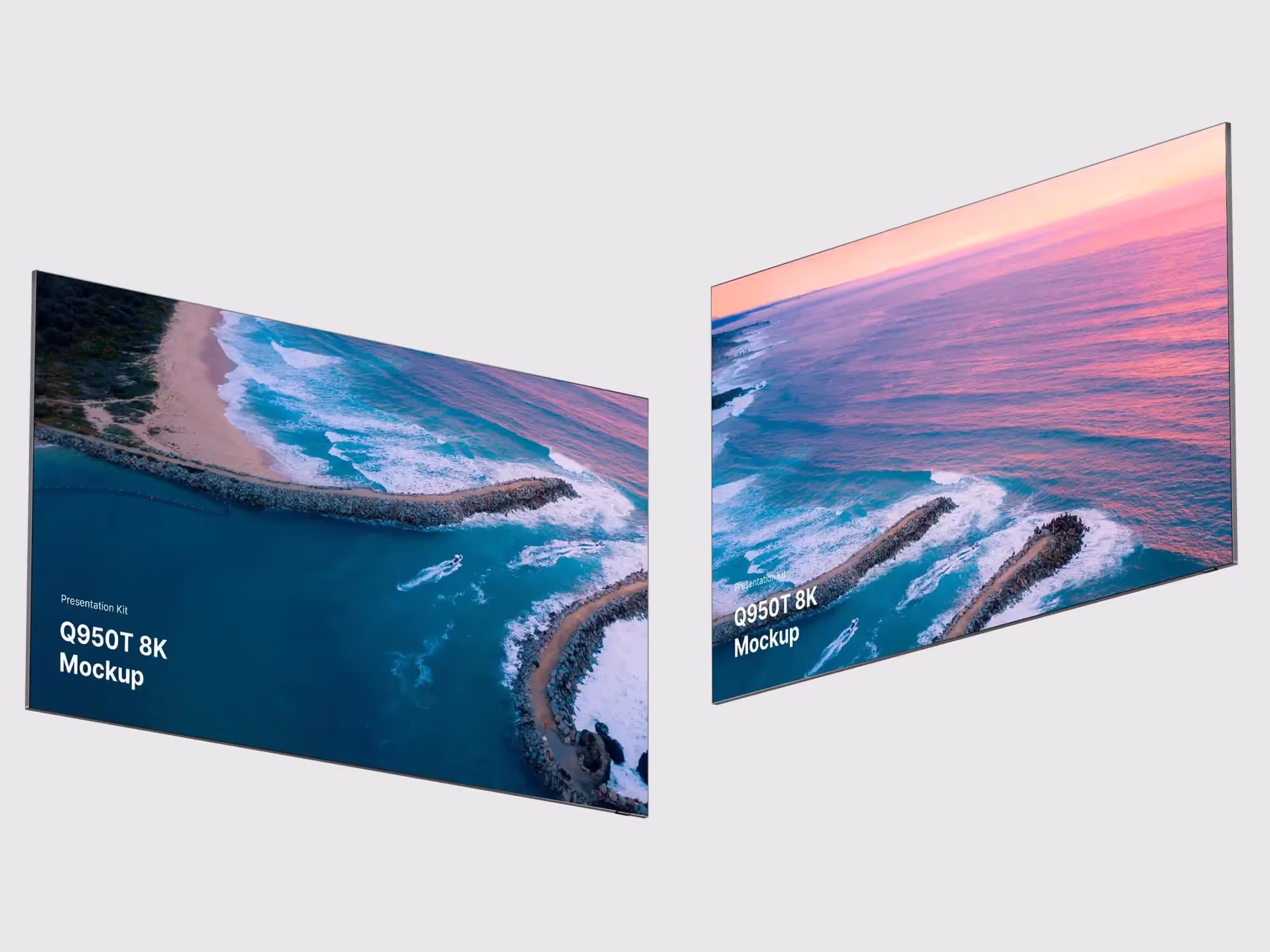 Samsung TV Mockup  (Q950T 8K) | Available on ls.graphics