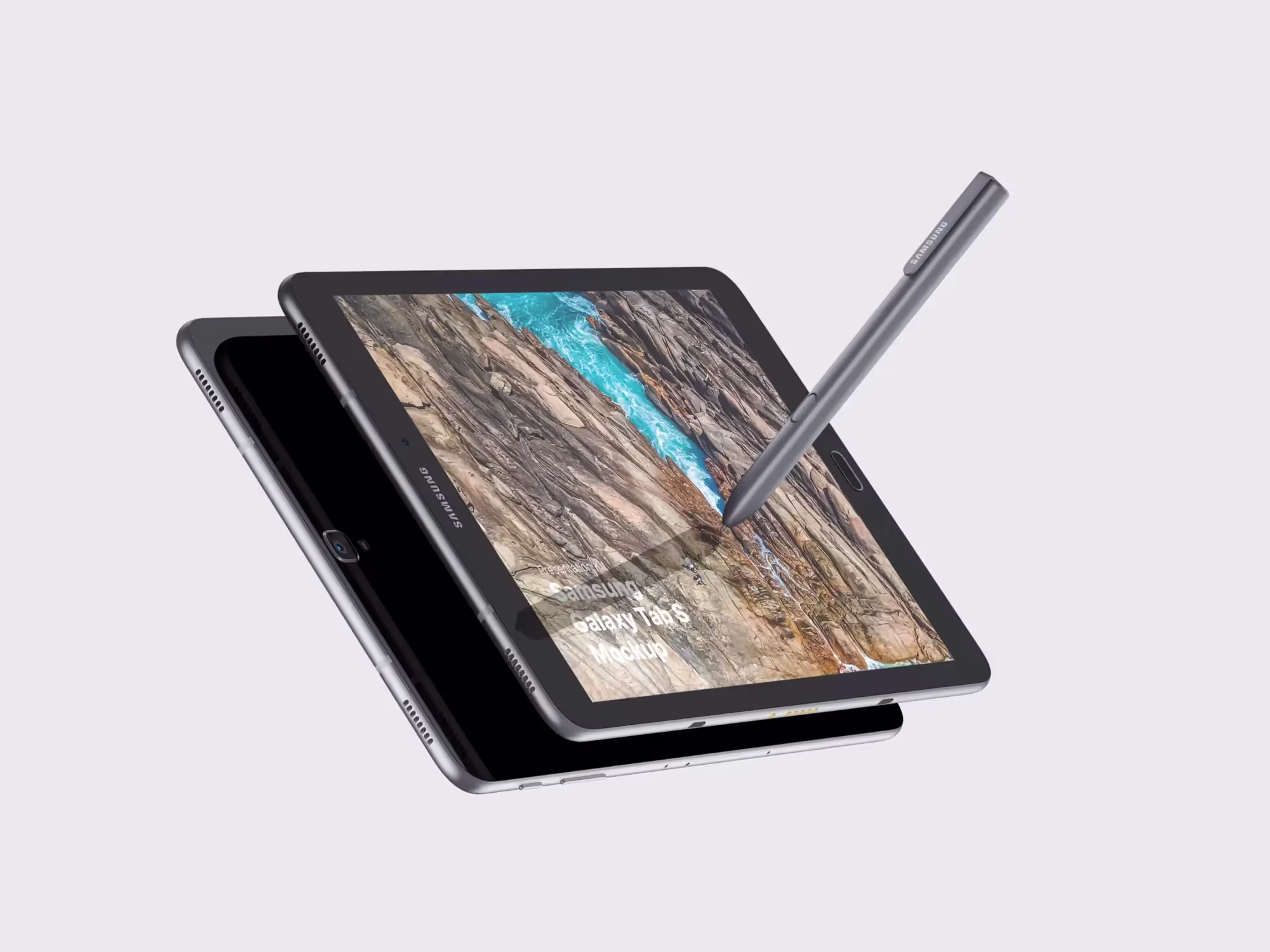 Samsung Galaxy Tab S3 Mockups | High Quality Asset
