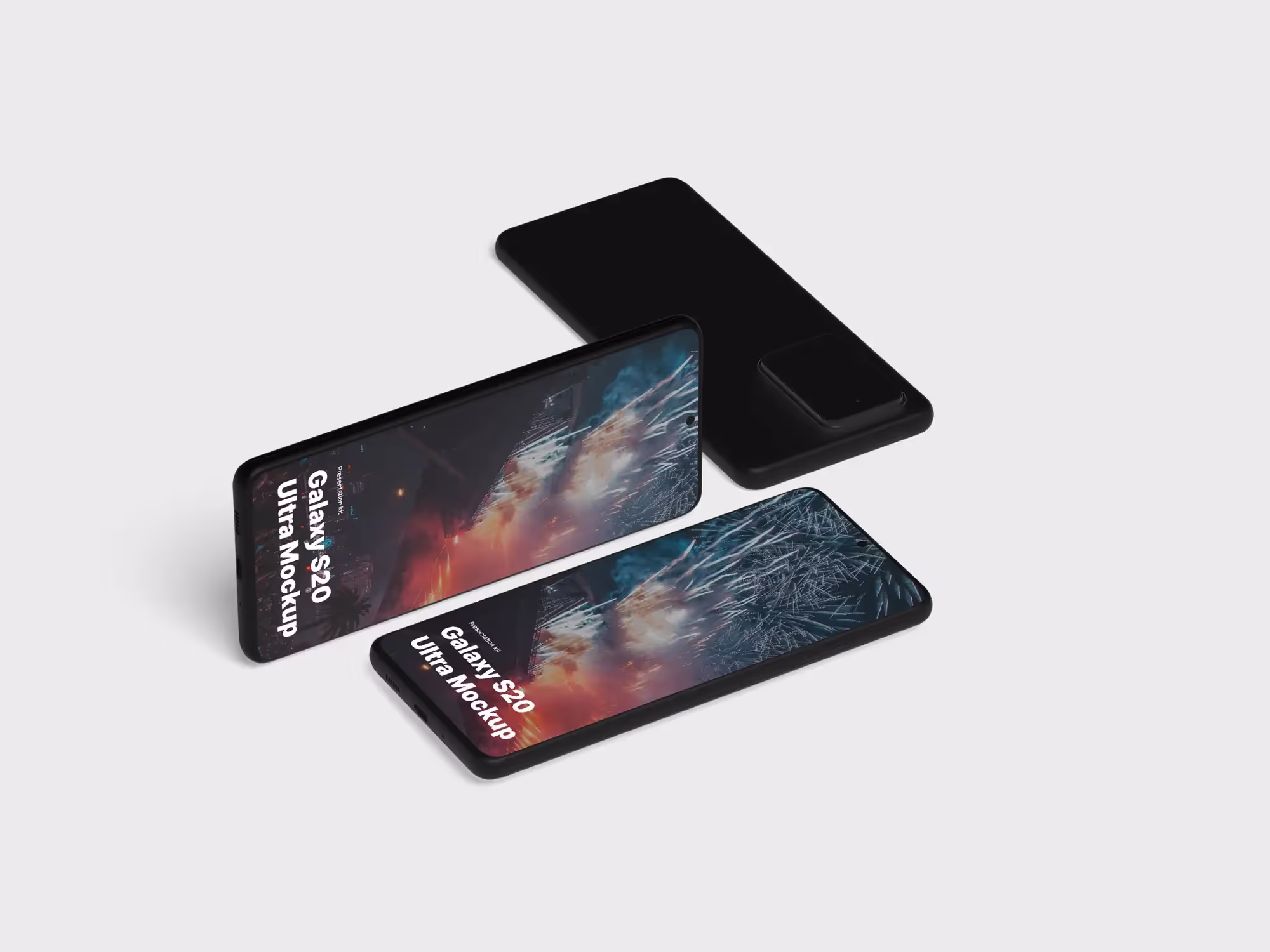 Samsung Galaxy S20 Ultra Mockups | Full Resolution File