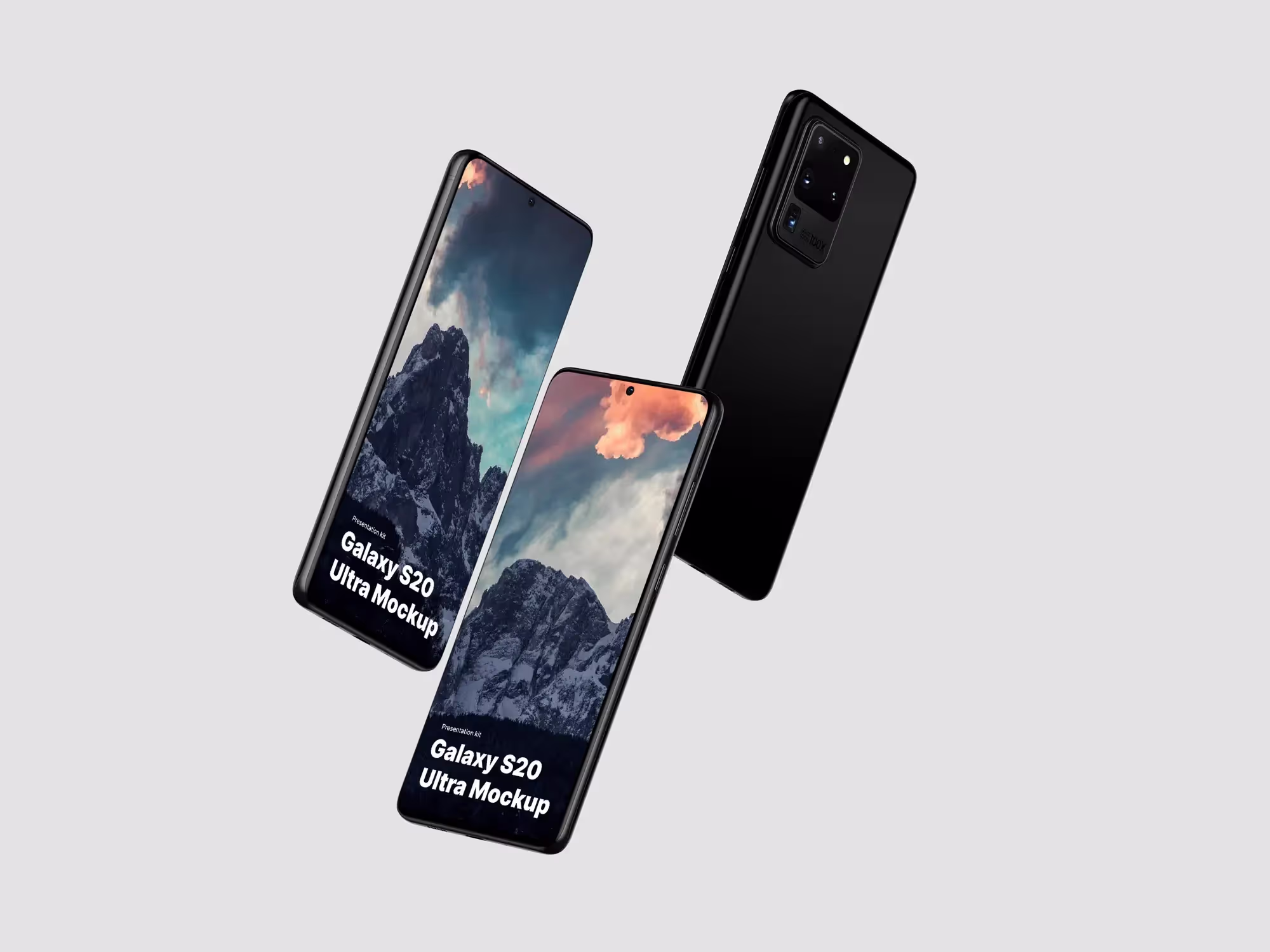Samsung Galaxy S20 Ultra Mockups | Premium Download Ready