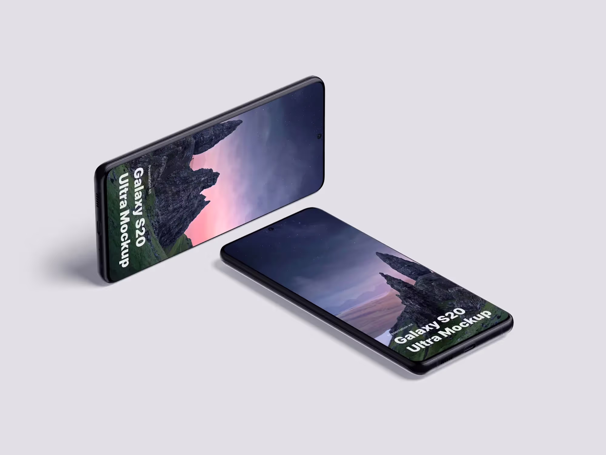 Samsung Galaxy S20 Ultra Mockups | Full Resolution File