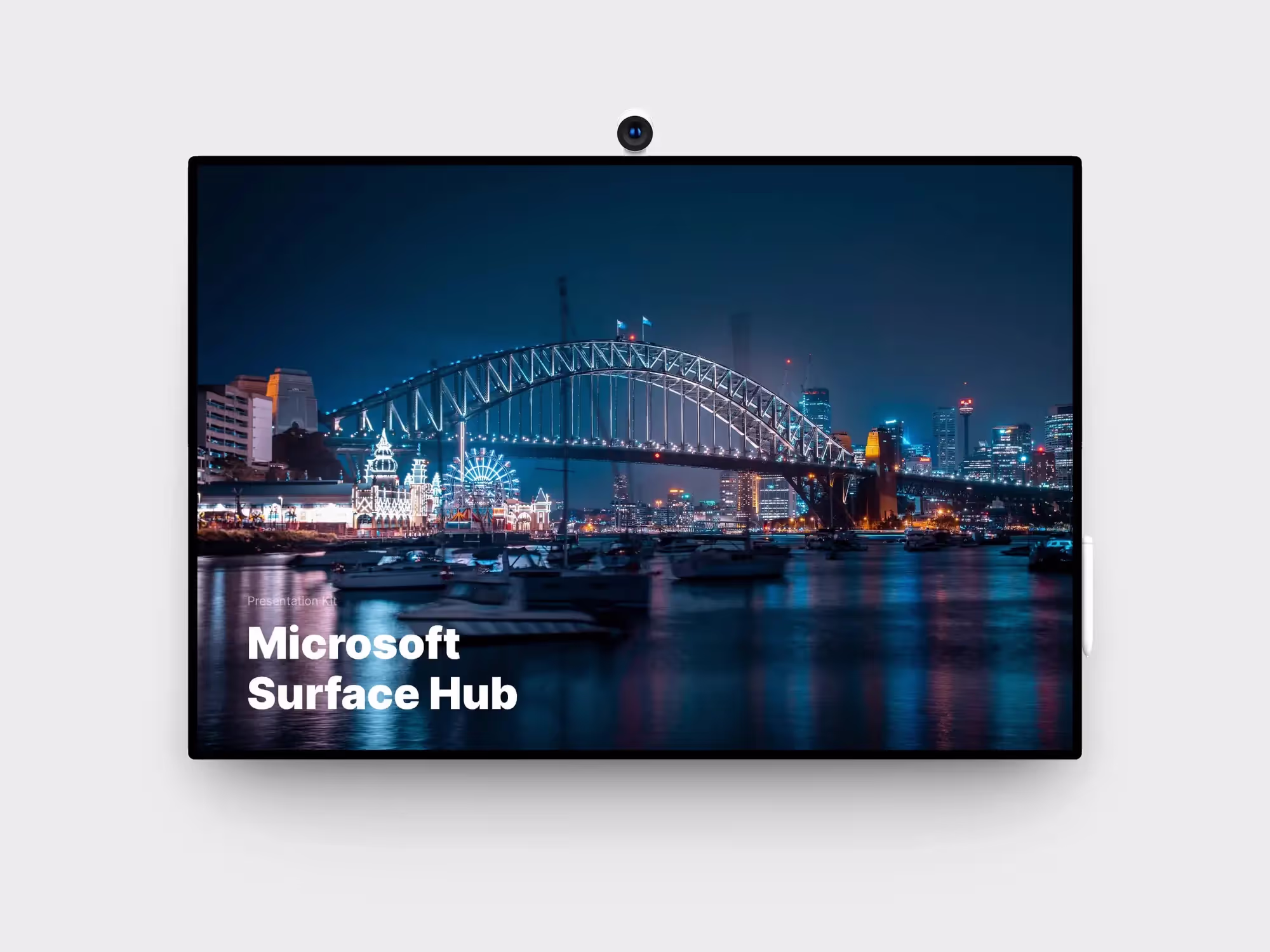 Microsoft Surface Hub Mockups | Best Seller Template