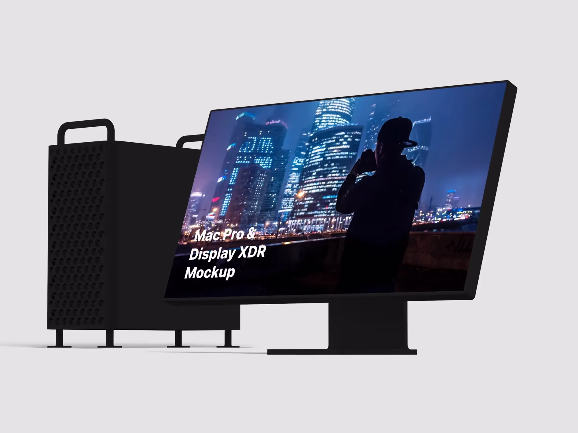 Mac Pro & Display XDR Mockups | Professional Template