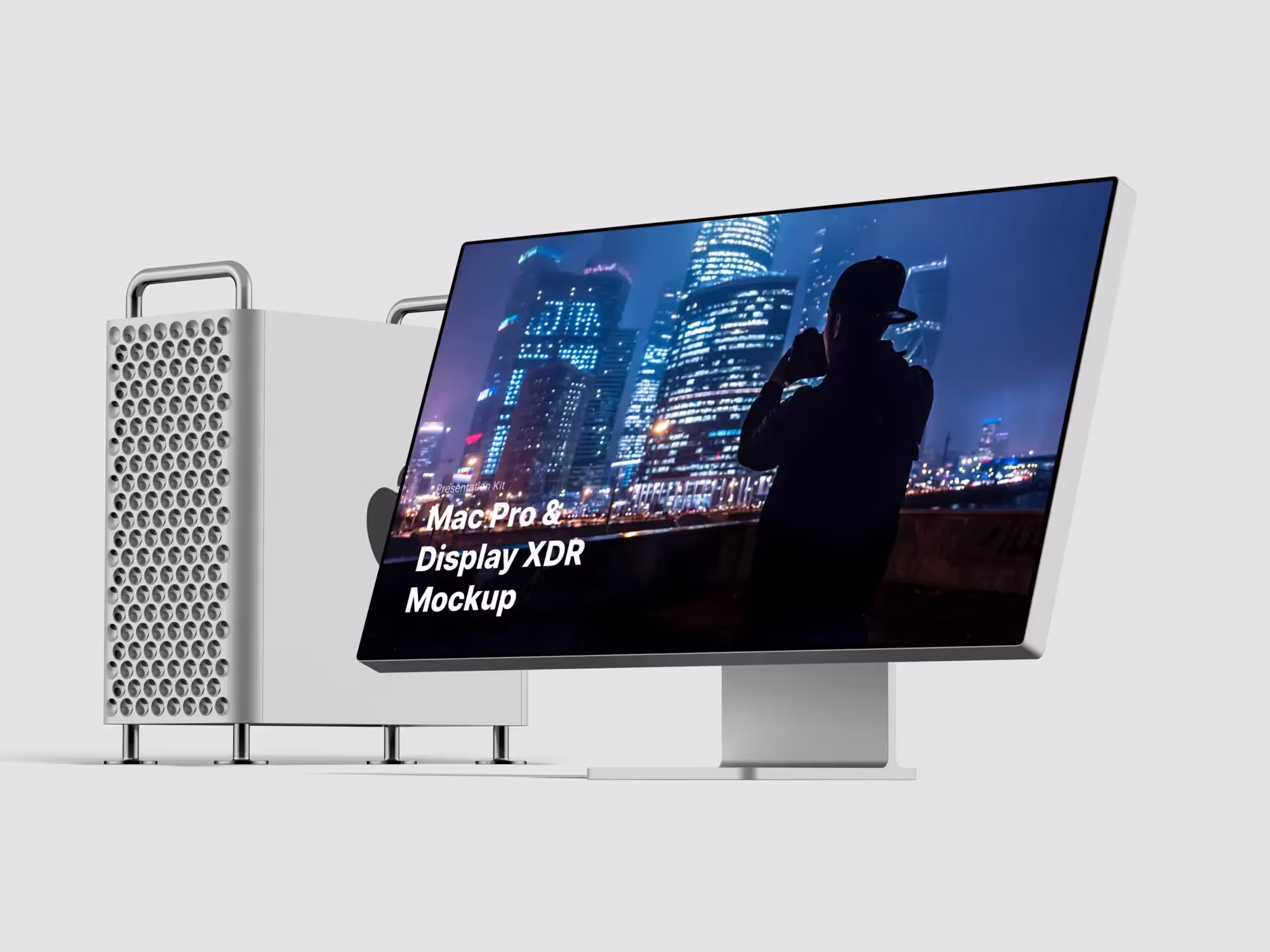 Mac Pro & Display XDR Mockups | Top Selling Mockup