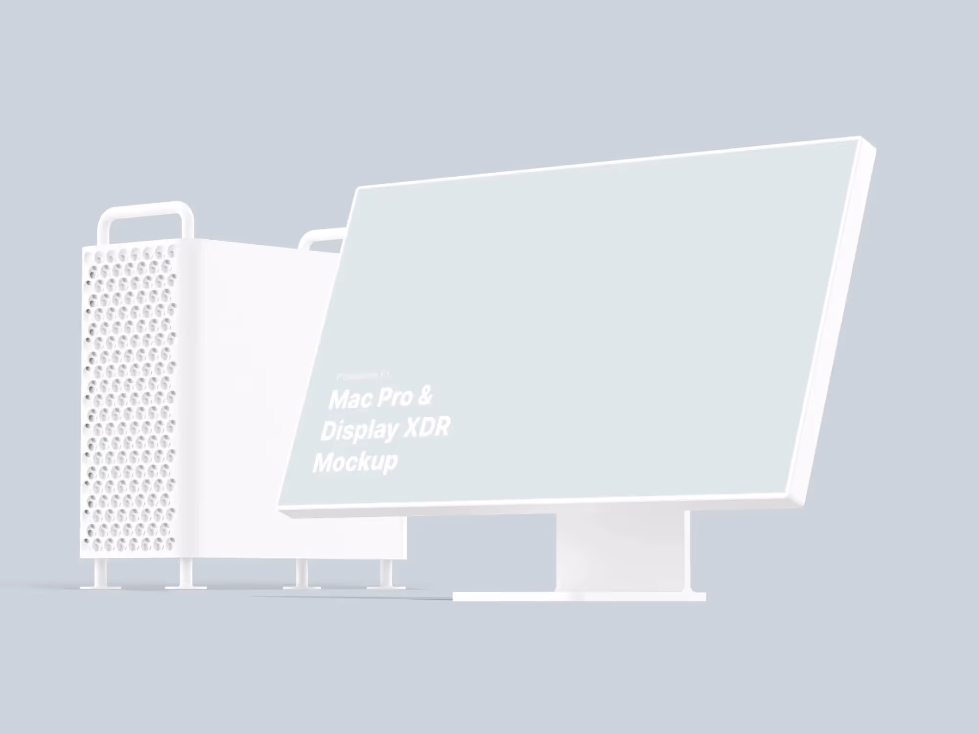 Mac Pro & Display XDR Mockups | Professional Template