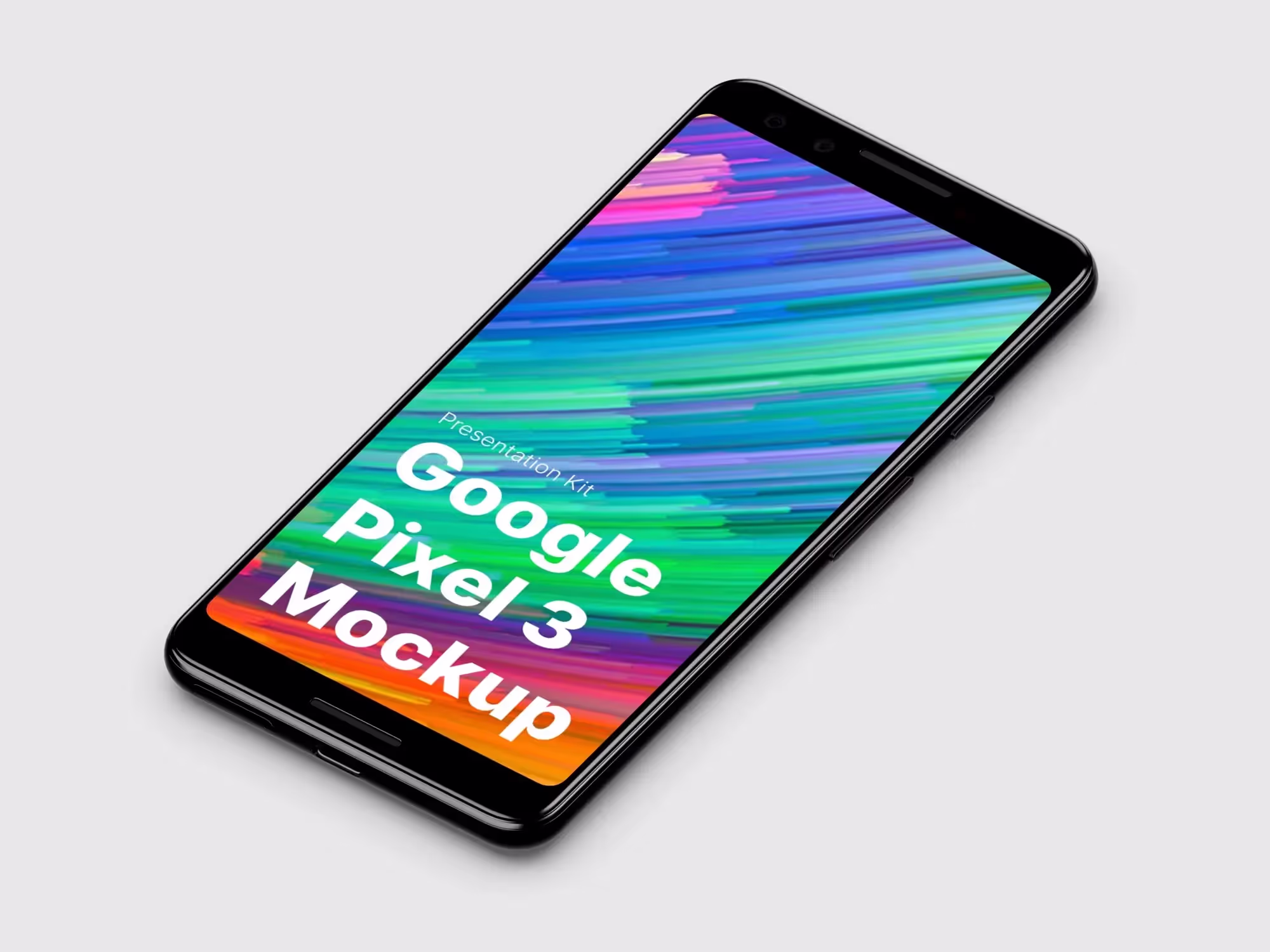 Google Pixel 3, Google Pixel 3 XL Mockups | Available on ls.graphics