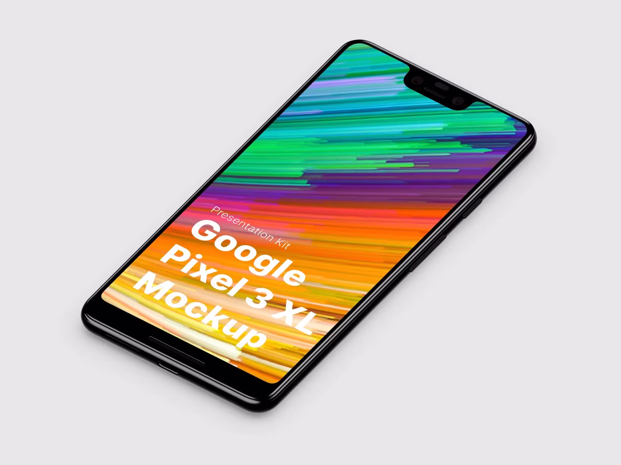 Google Pixel 3, Google Pixel 3 XL Mockups | Available on ls.graphics