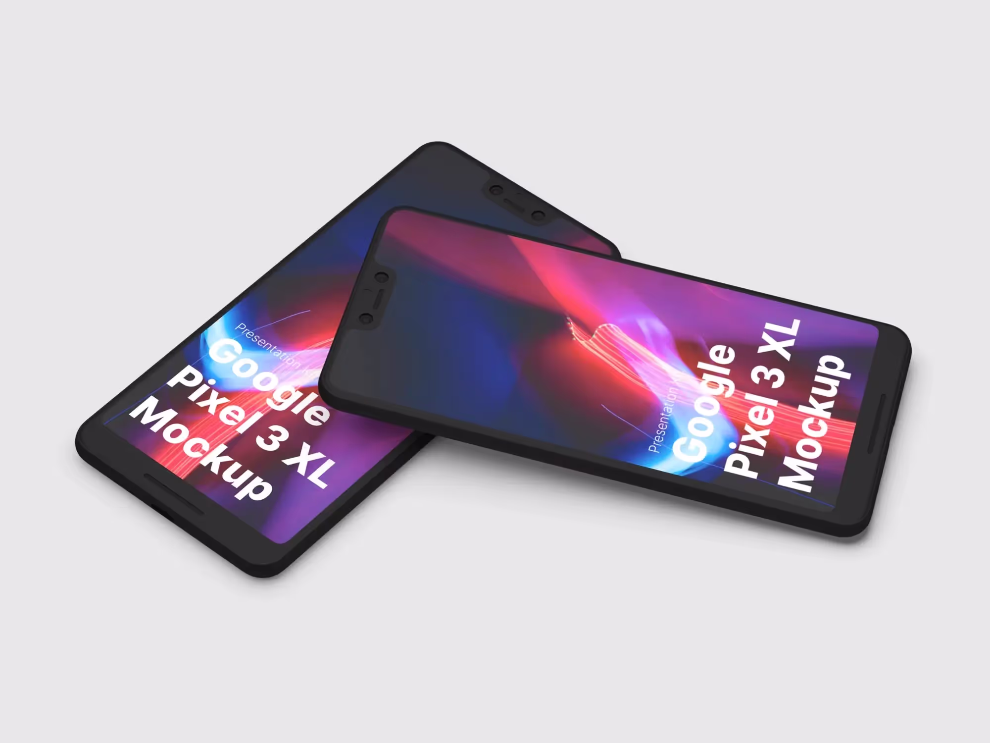 Google Pixel 3, Google Pixel 3 XL Mockups | Best Seller Template