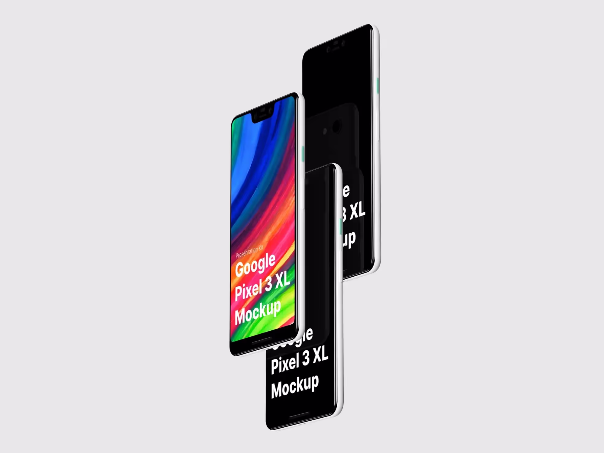Google Pixel 3, Google Pixel 3 XL Mockups | Top Selling Mockup