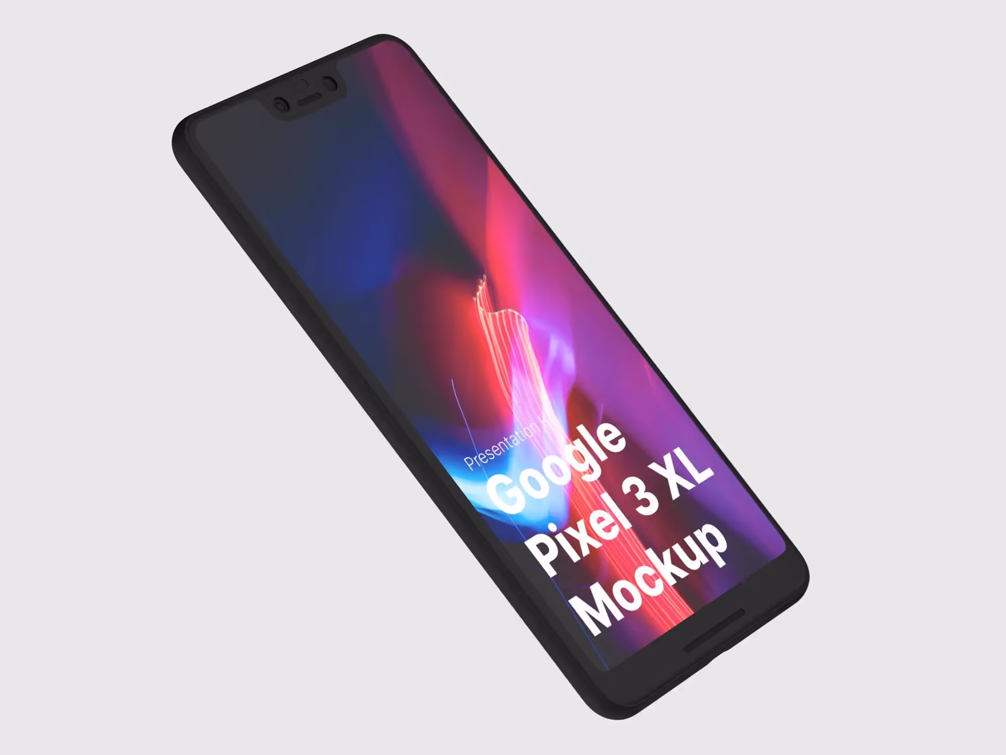 Google Pixel 3, Google Pixel 3 XL Mockups | Full Resolution File