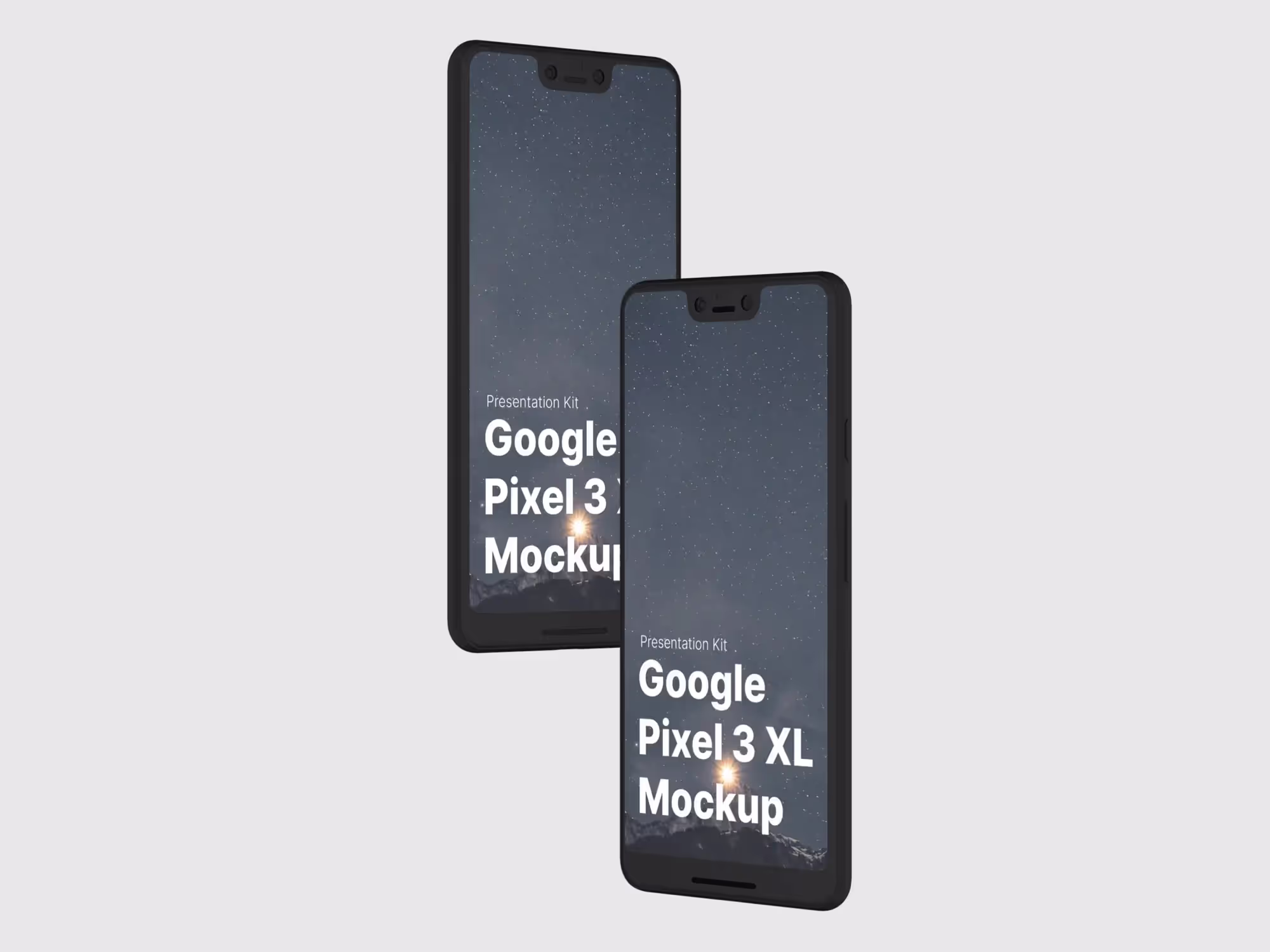 Google Pixel 3, Google Pixel 3 XL Mockups | Download at ls.graphics
