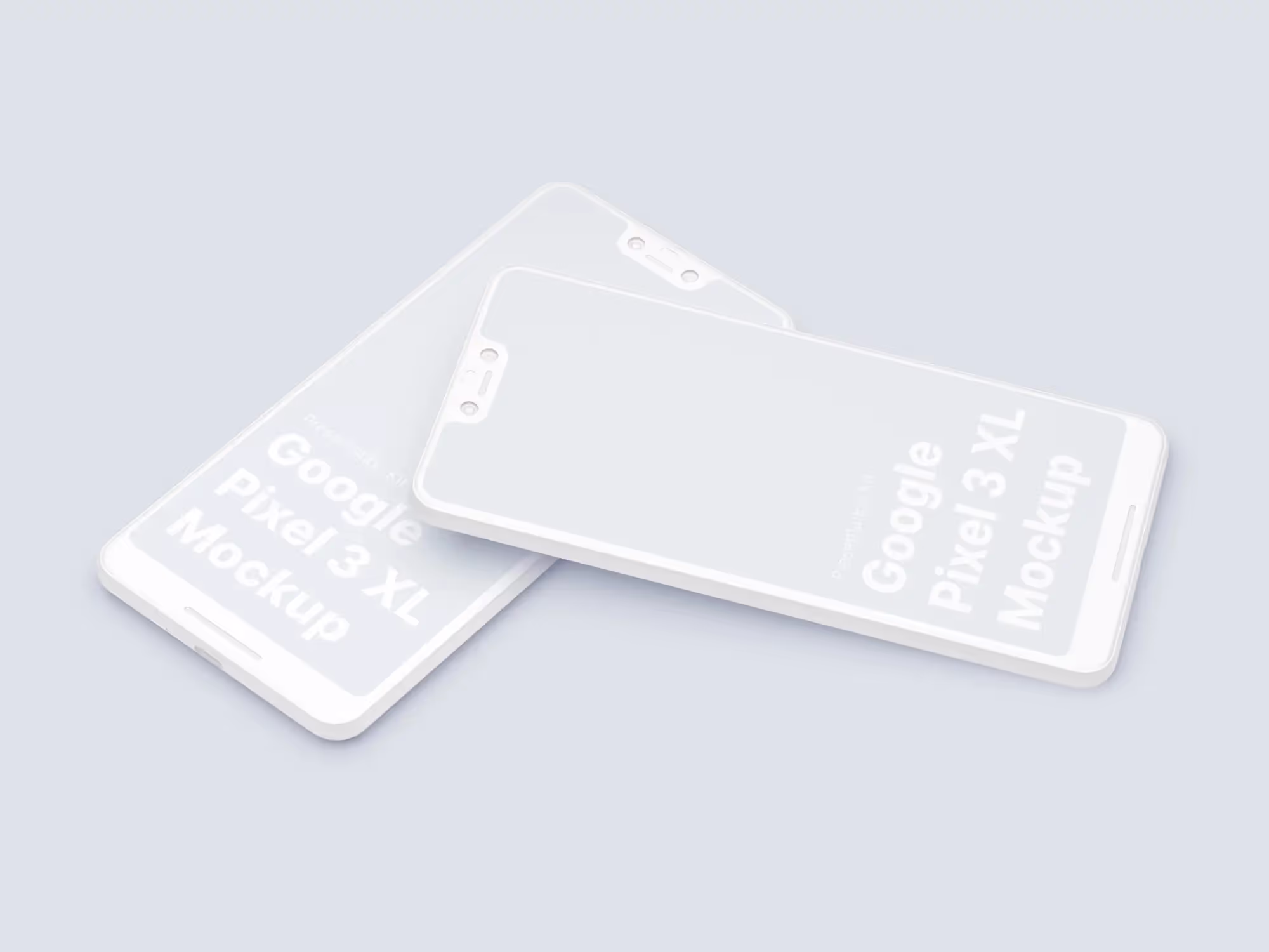 Google Pixel 3, Google Pixel 3 XL Mockups | Pro Designer Pack